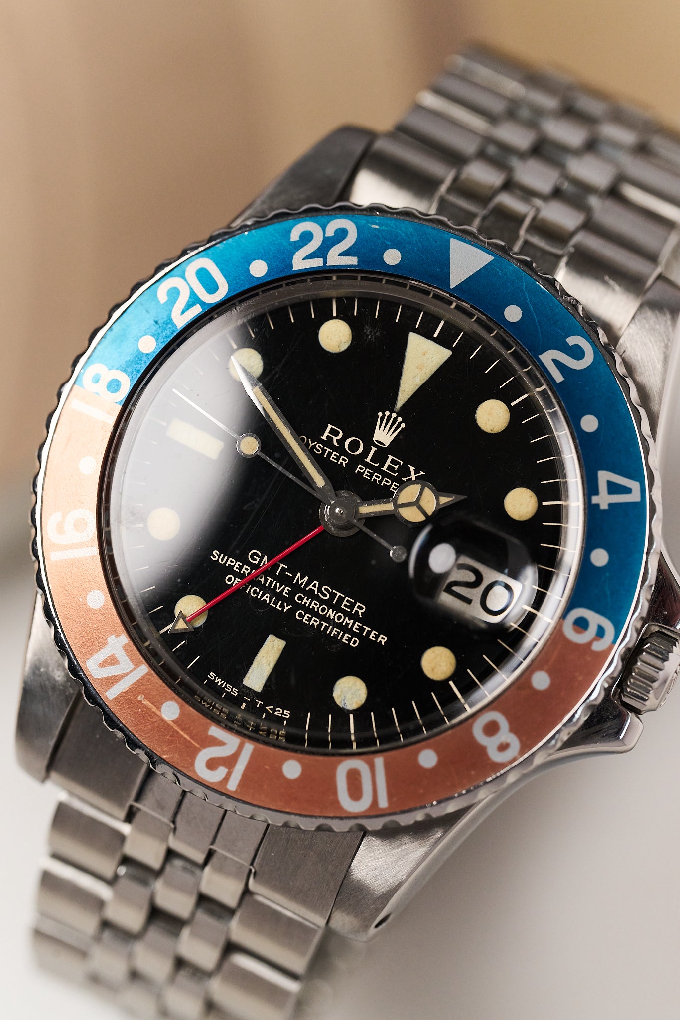 ROLEX GMT-MASTER 1675 'TYPE C' GILT DIAL