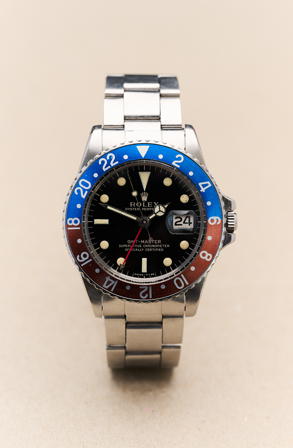 ROLEX GMT-MASTER 1675 GILT TYPE C 'NARROW SWISS' DIAL