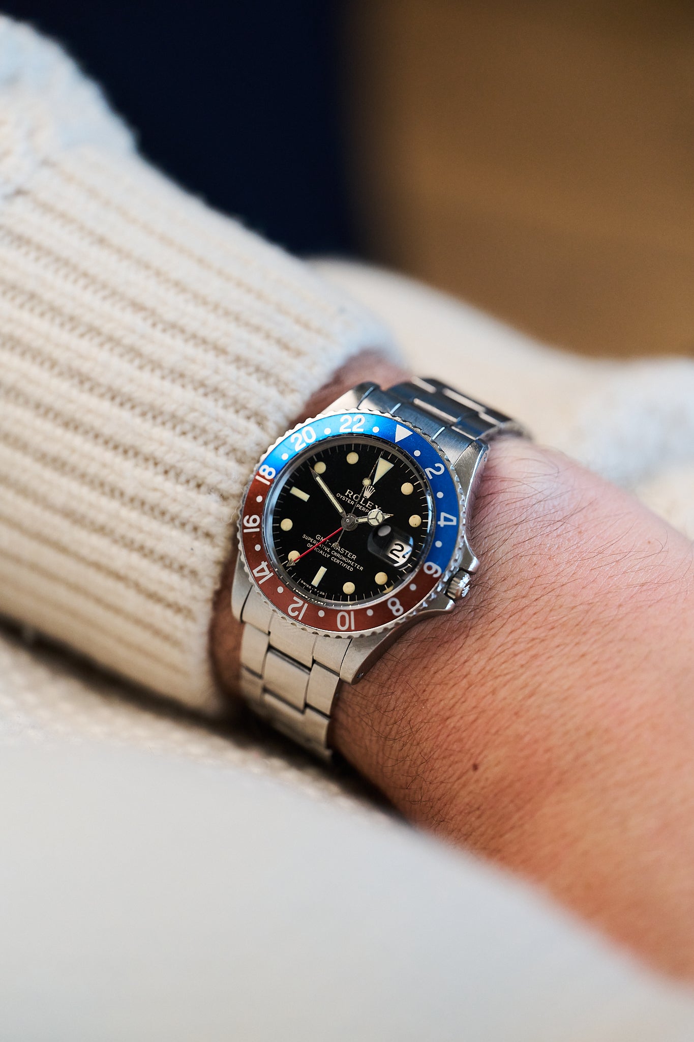 ROLEX GMT-MASTER 1675 GILT TYPE C 'NARROW SWISS' DIAL