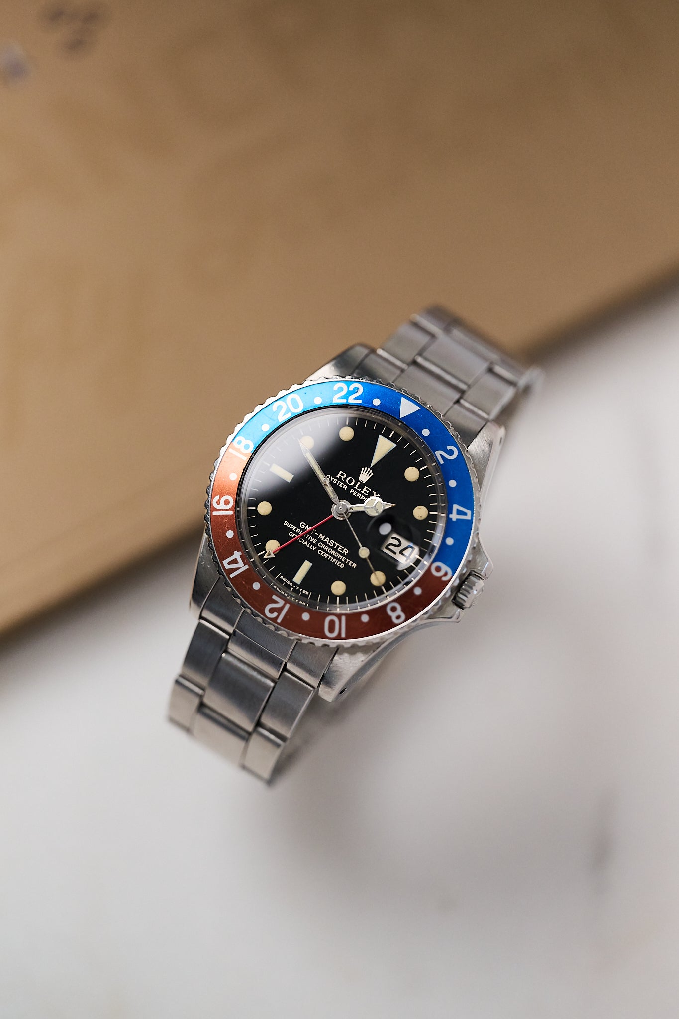ROLEX GMT-MASTER 1675 GILT TYPE C 'NARROW SWISS' DIAL
