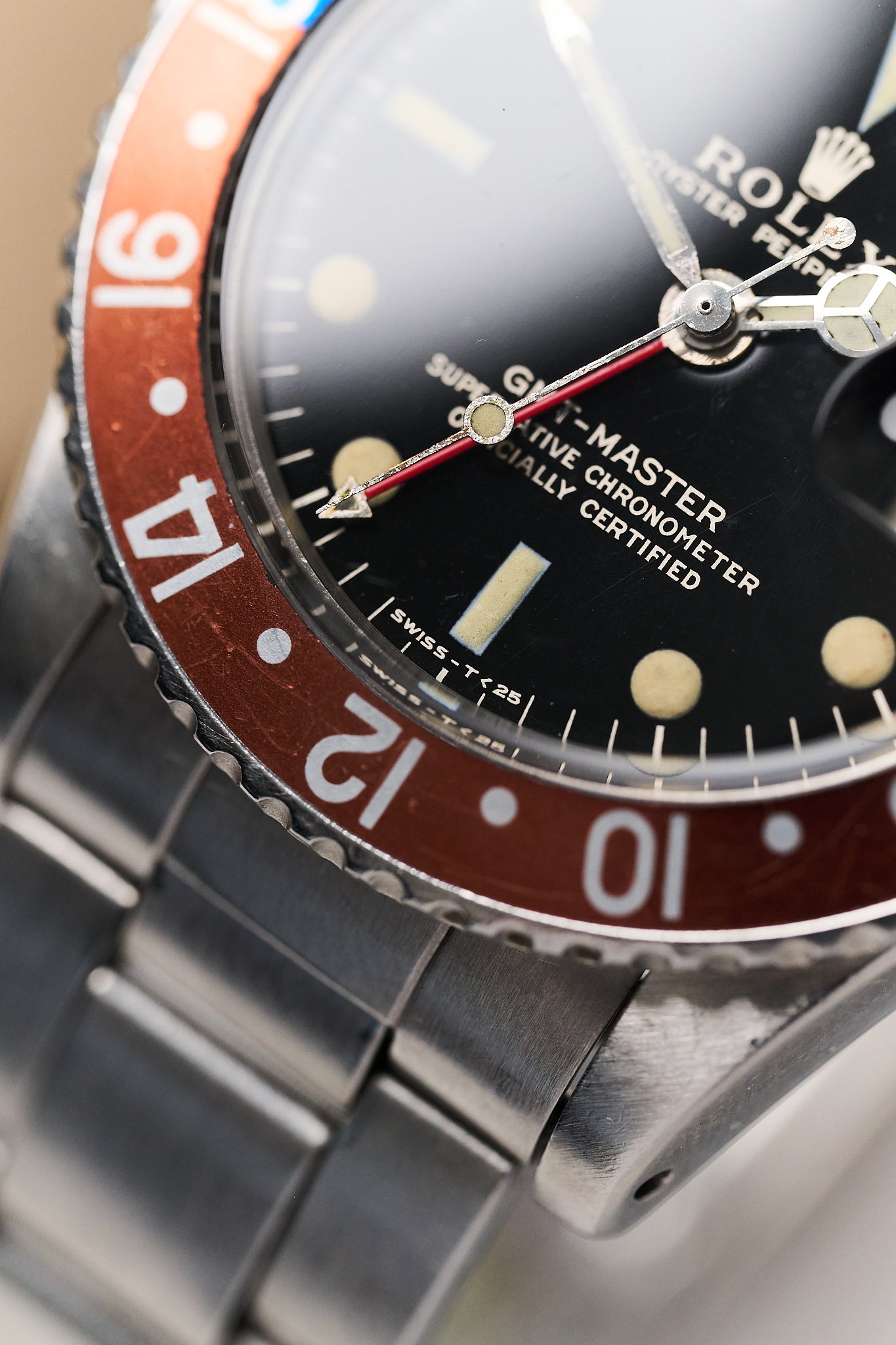 ROLEX GMT-MASTER 1675 GILT TYPE C 'NARROW SWISS' DIAL