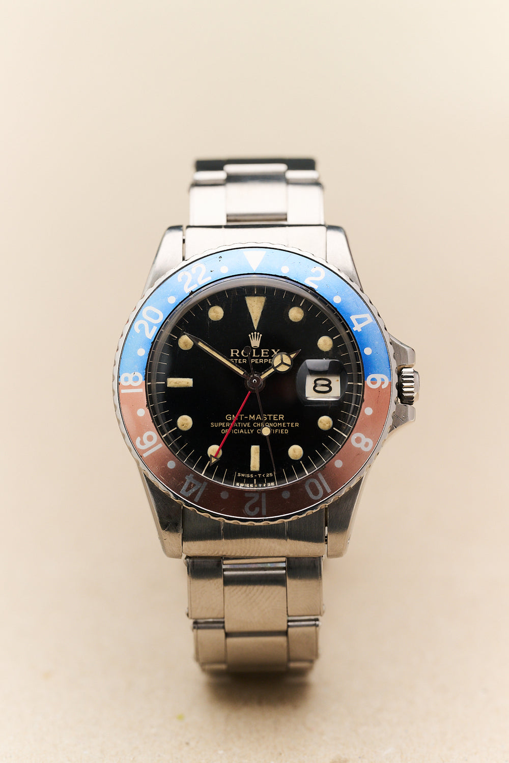 ROLEX GMT-MASTER 1675 GILT 'TYPE C' NARROW SWISS DIAL
