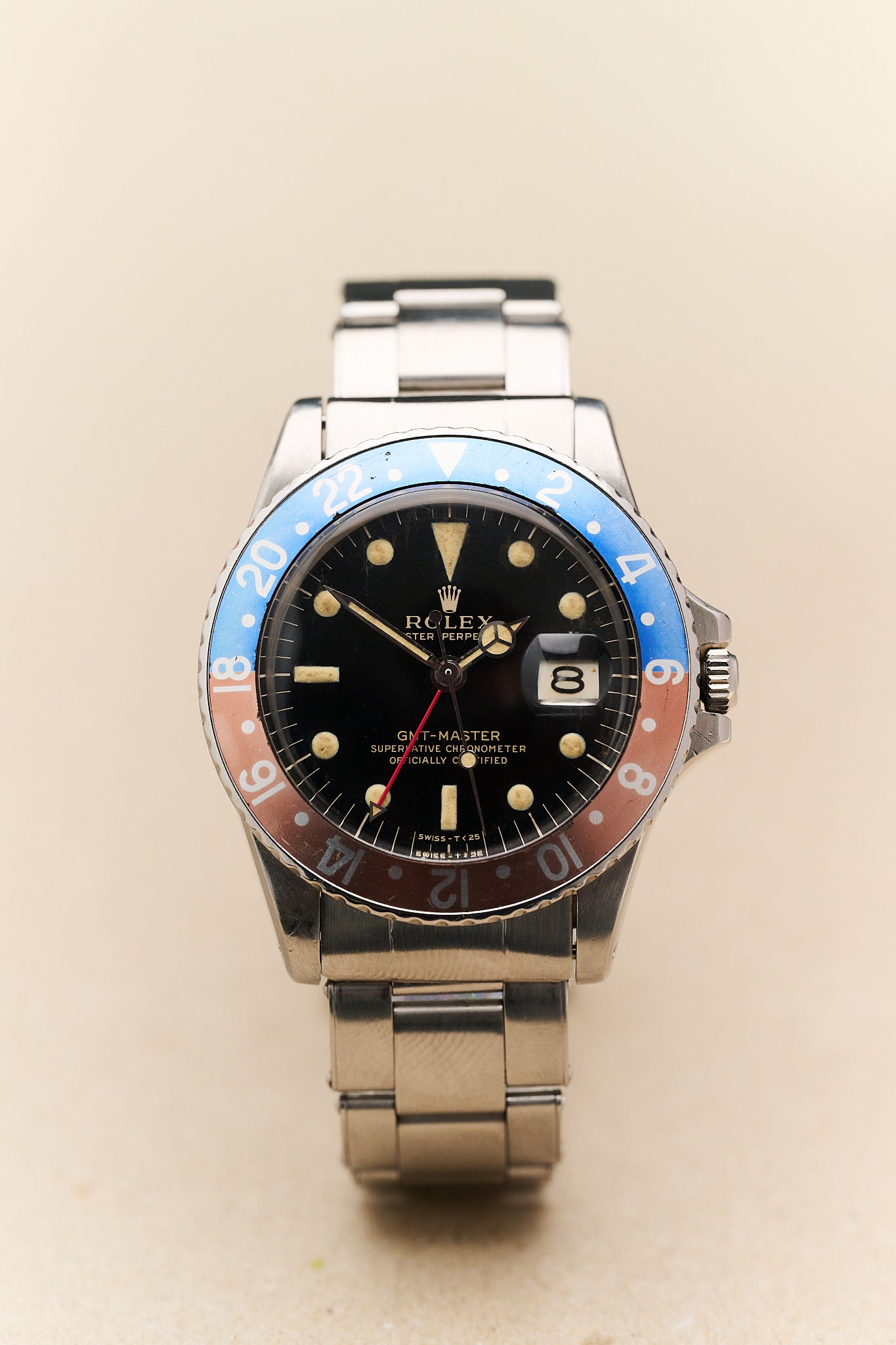 ROLEX GMT-MASTER 1675 GILT 'TYPE C' NARROW SWISS DIAL