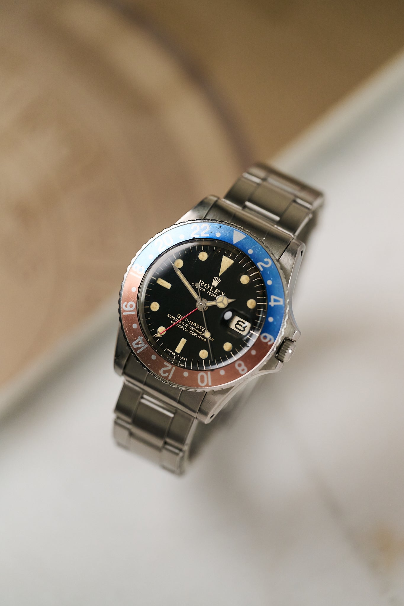 ROLEX GMT-MASTER 1675 GILT 'TYPE C' NARROW SWISS DIAL