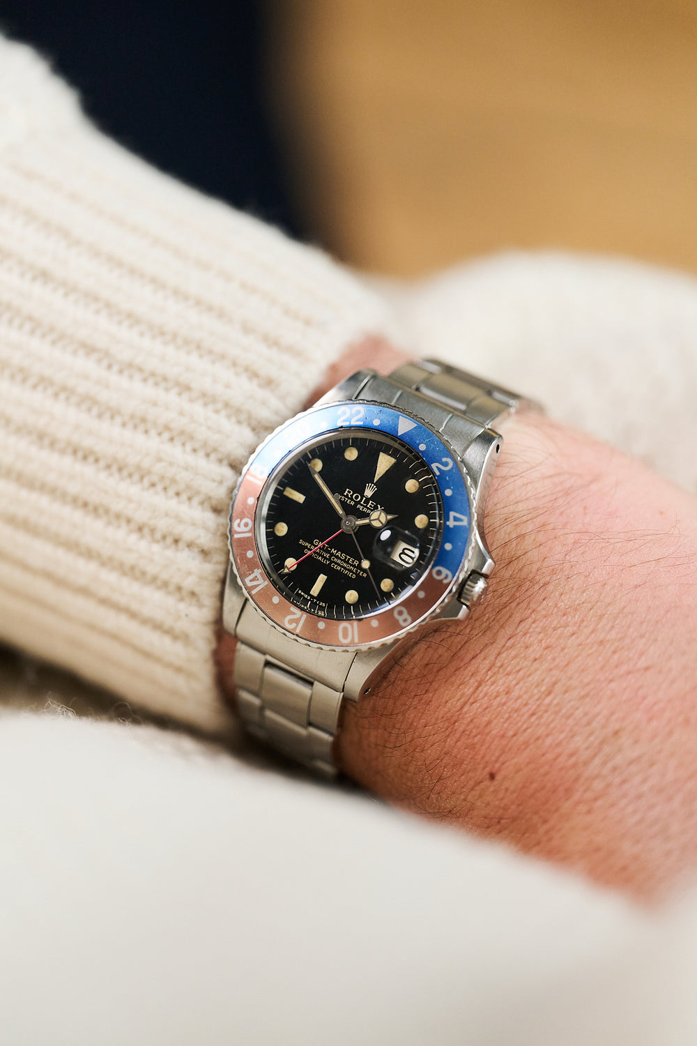 ROLEX GMT-MASTER 1675 GILT 'TYPE C' NARROW SWISS DIAL