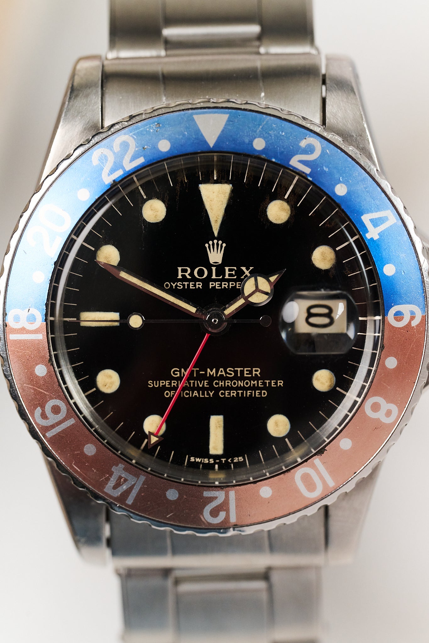 ROLEX GMT-MASTER 1675 GILT 'TYPE C' NARROW SWISS DIAL