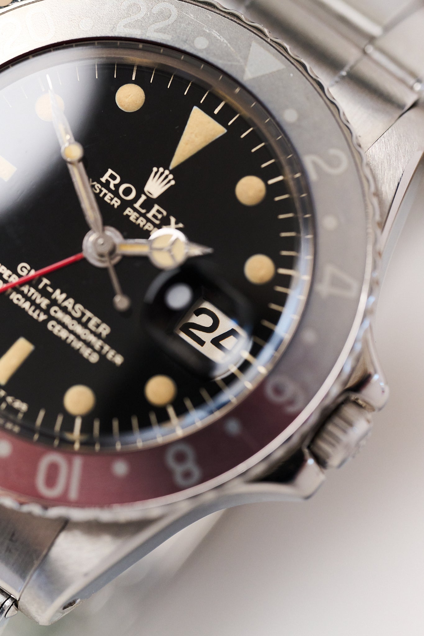 ROLEX GMT-MASTER 1675 GILT 'WIDE SWISS'
