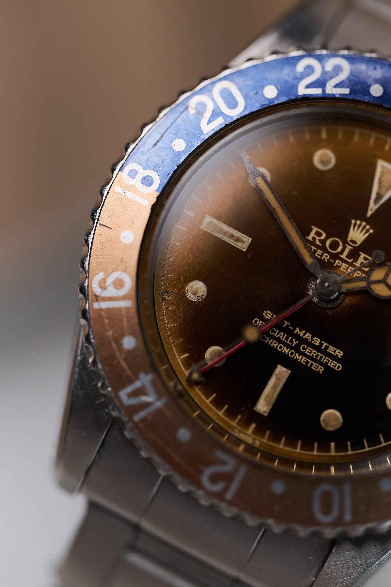 ROLEX GMT MASTER 1675 MK0 'OCC TROPICAL DIAL'