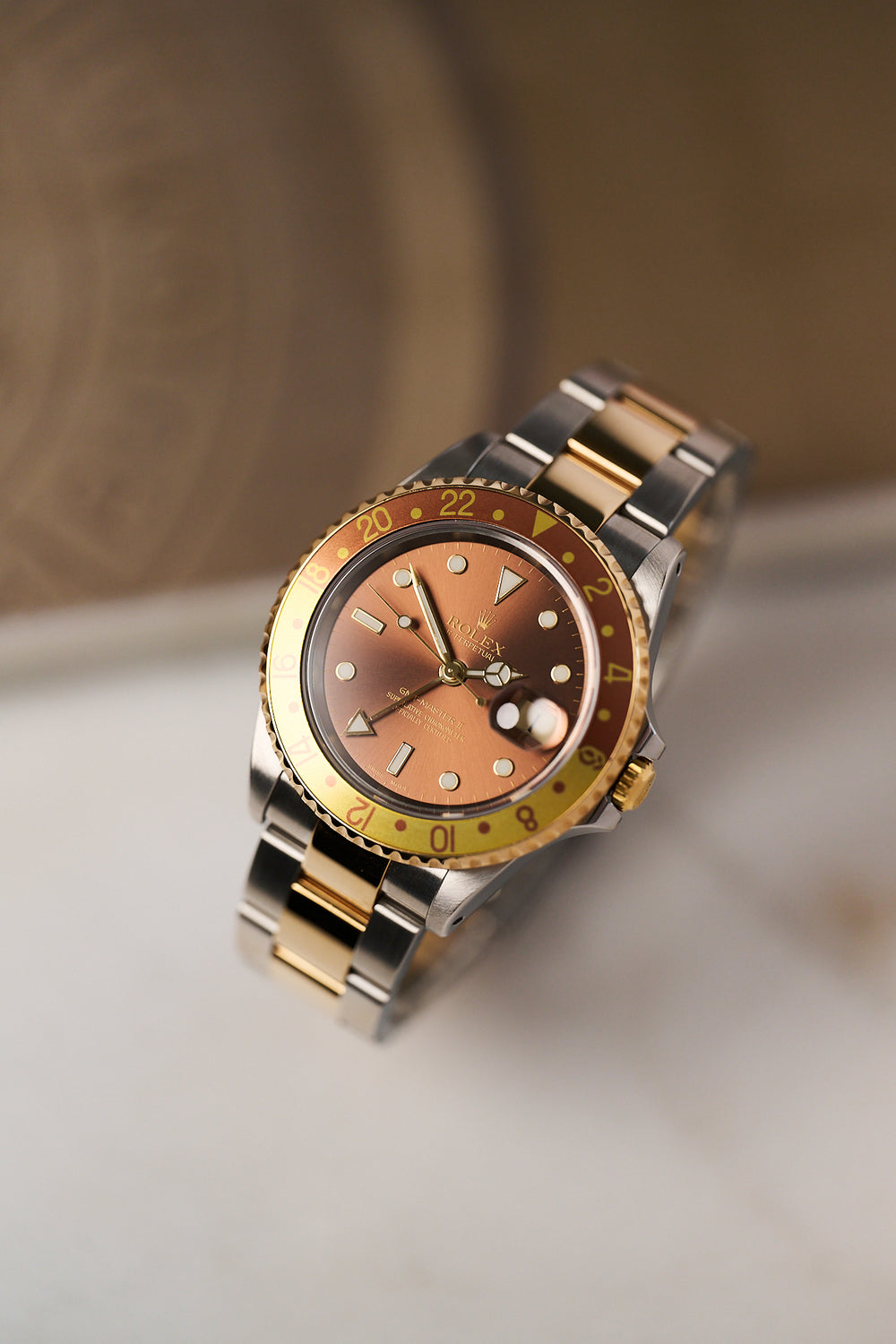 ROLEX GMT-MASTER II 16713 'ROOTBEER' FULL SET