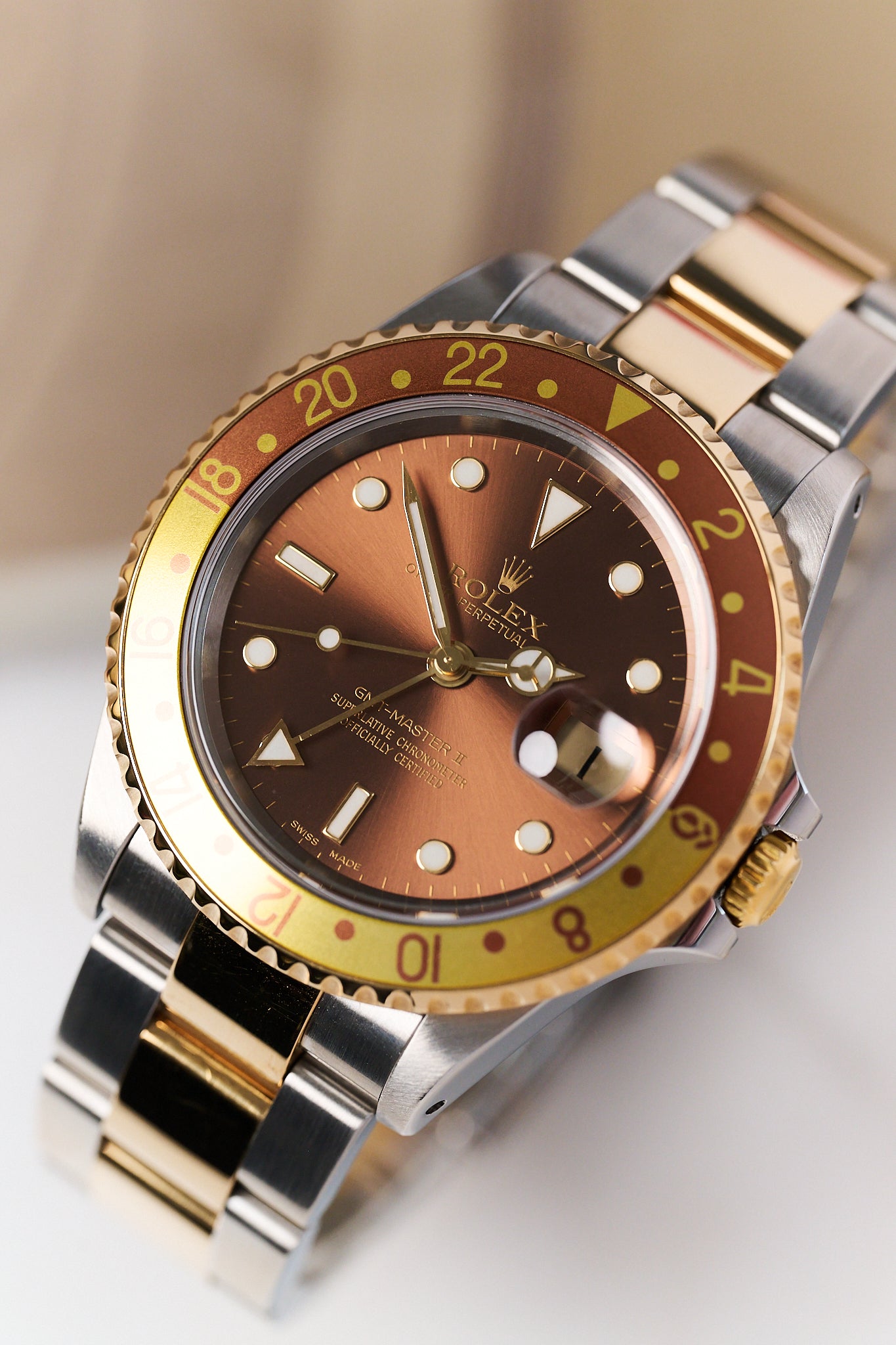 ROLEX GMT-MASTER II 16713 'ROOTBEER' FULL SET