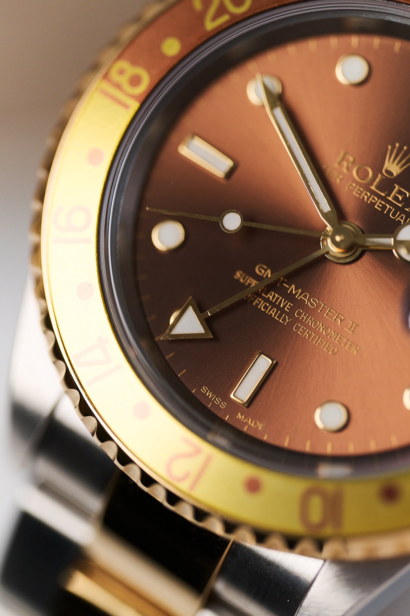 ROLEX GMT-MASTER II 16713 'ROOTBEER' FULL SET
