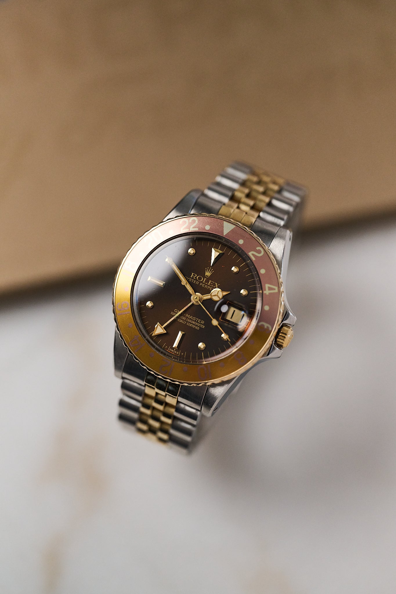 ROLEX GMT MASTER 16753 ROOTBEER 'NIPPLE DIAL'