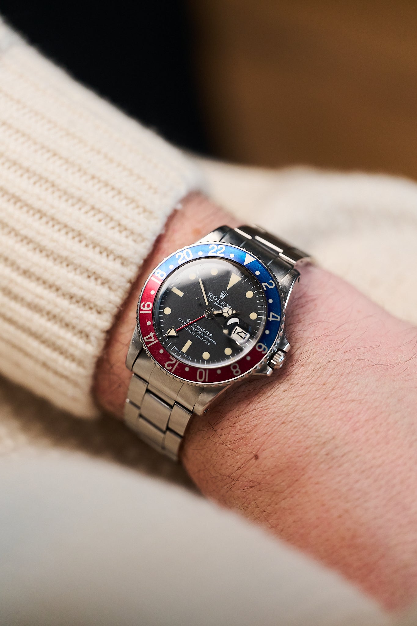 ROLEX GMT MASTER 1675 'LONG E' MK1 UNPOLISHED