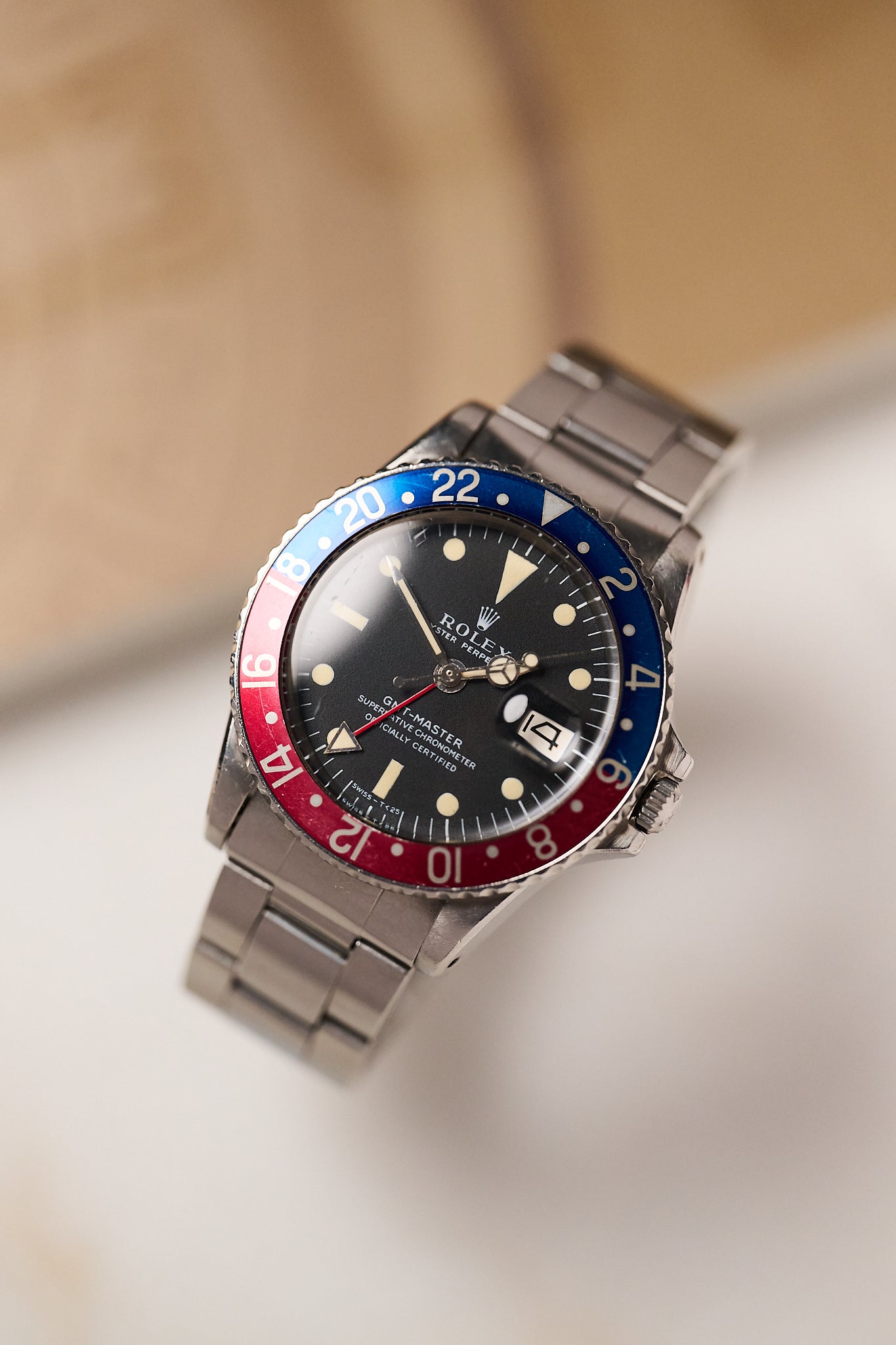 ROLEX GMT MASTER 1675 'LONG E' MK1 UNPOLISHED