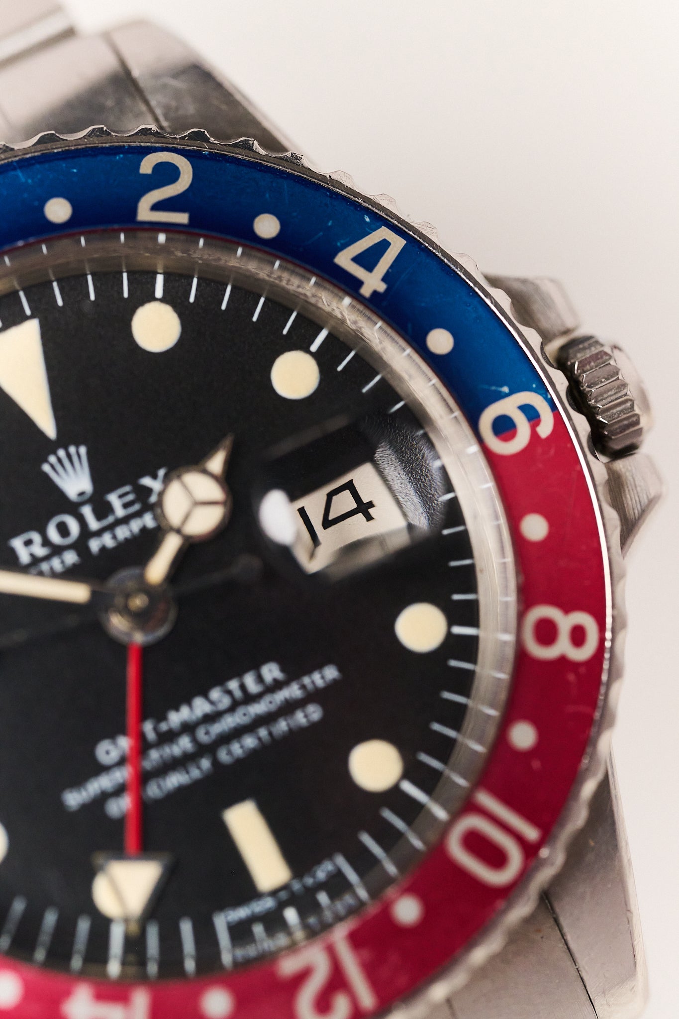 ROLEX GMT MASTER 1675 'LONG E' MK1 UNPOLISHED