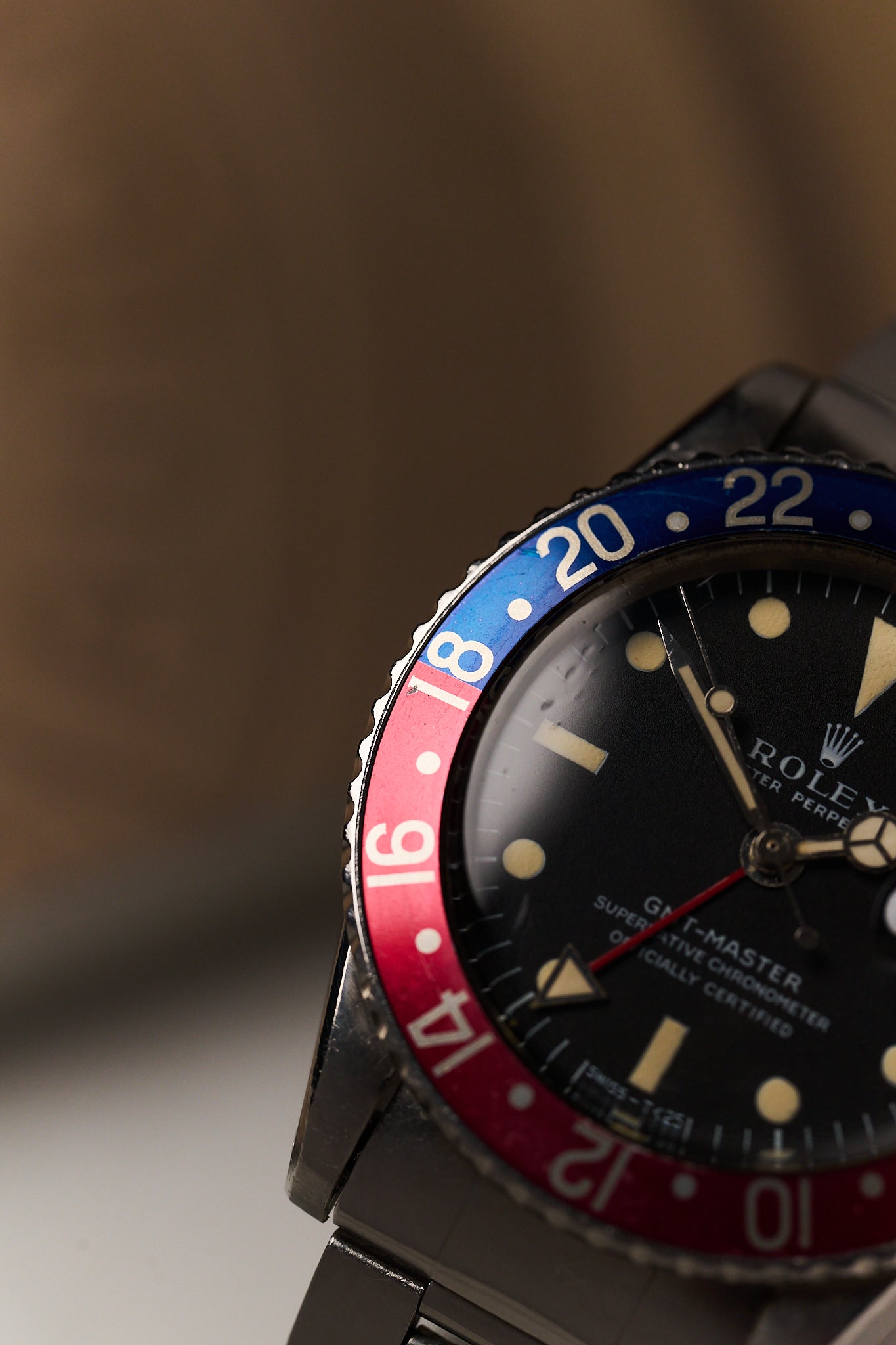 ROLEX GMT MASTER 1675 'LONG E' MK1 UNPOLISHED