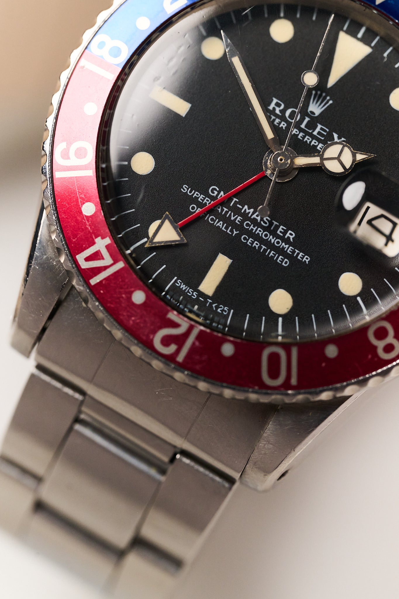 ROLEX GMT MASTER 1675 'LONG E' MK1 UNPOLISHED