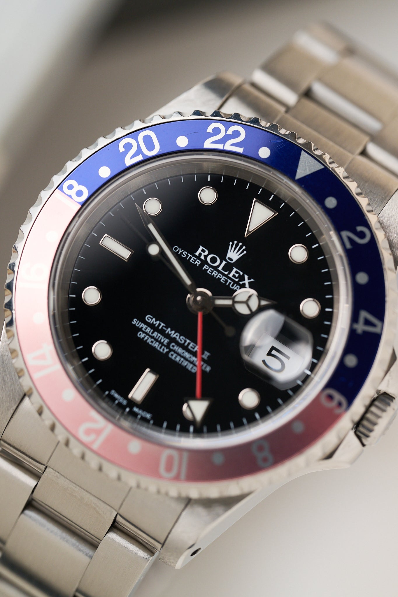 ROLEX GMT MASTER II 16710 PEPSI 'FULL SET'