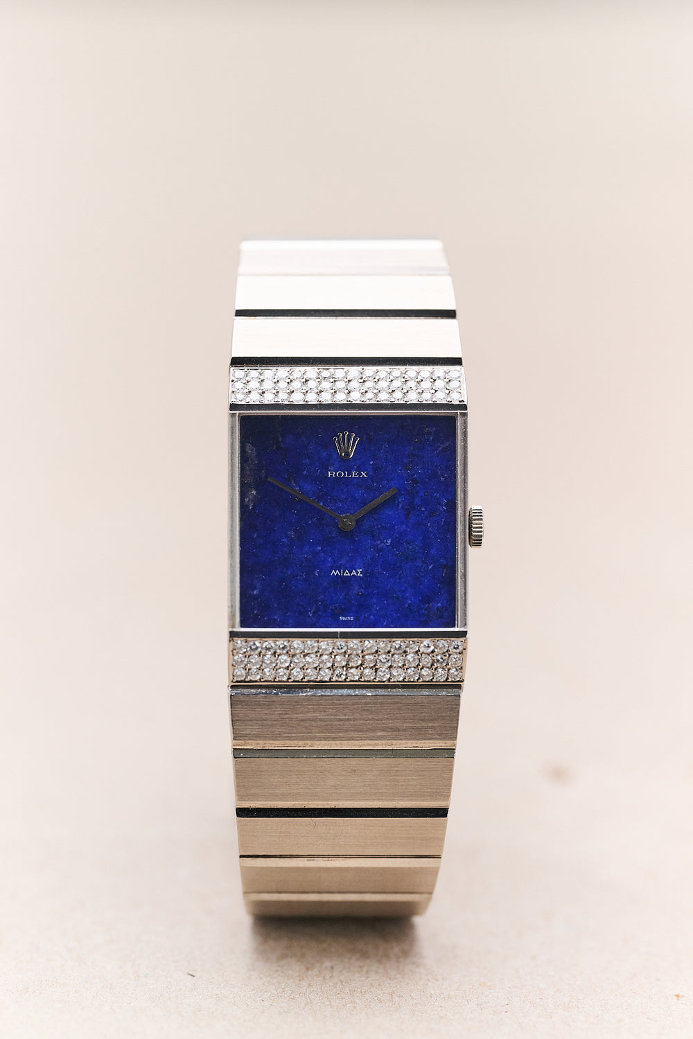 ROLEX KING MIDAS 4611 18K WHITE GOLD 'LAPIS LAZULI'