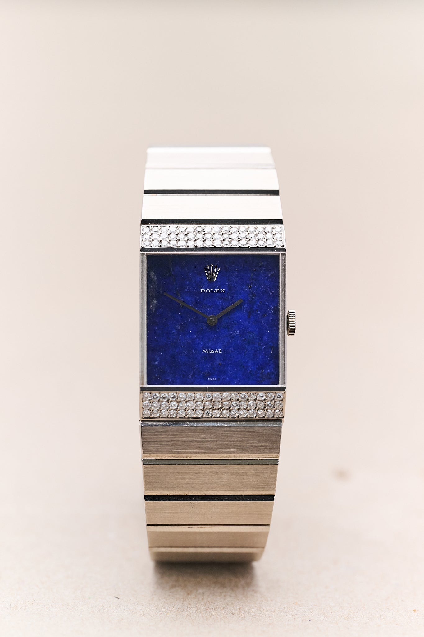ROLEX KING MIDAS 4611 18K WHITE GOLD 'LAPIS LAZULI'