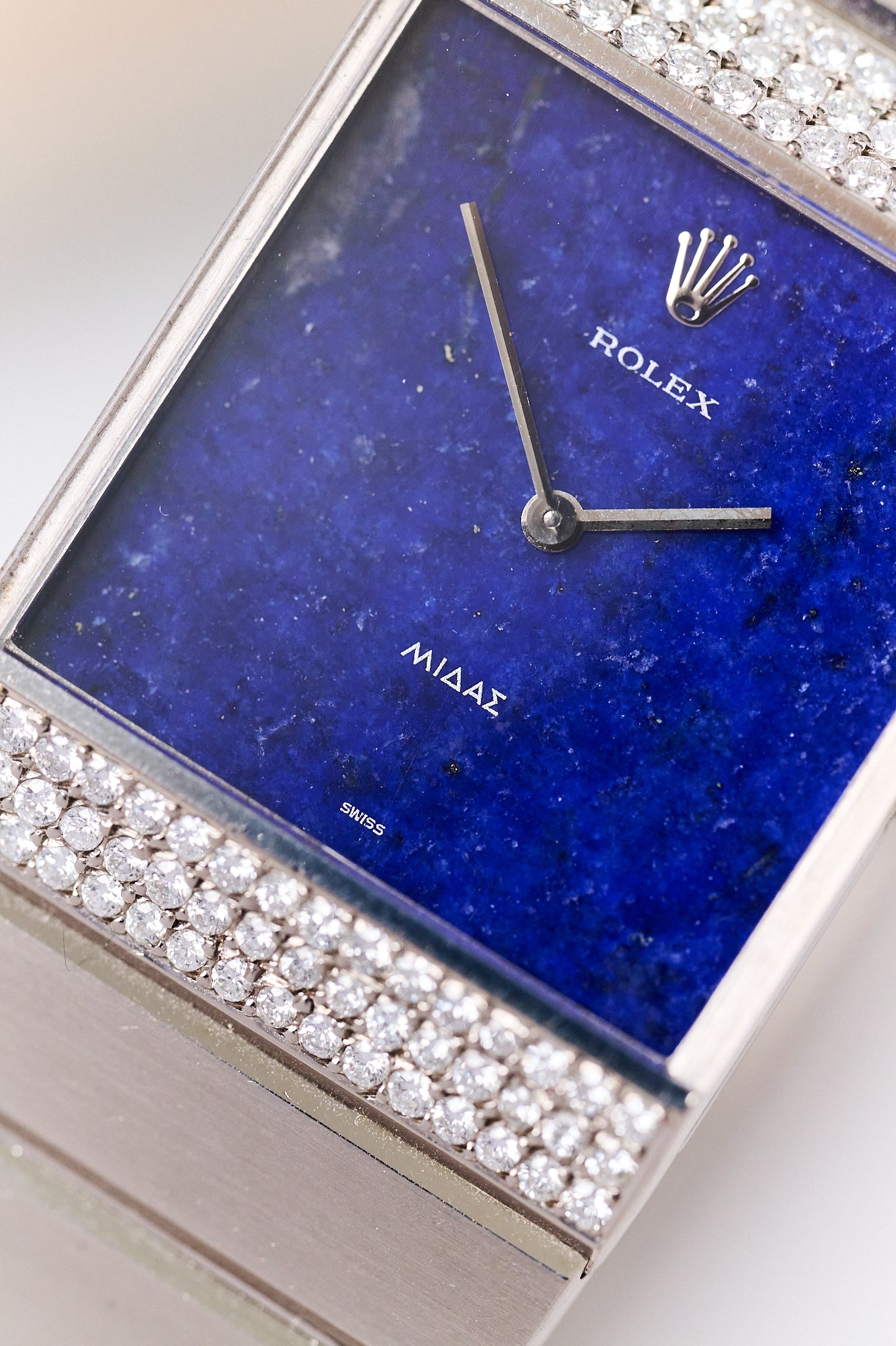 ROLEX KING MIDAS 4611 18K WHITE GOLD 'LAPIS LAZULI'