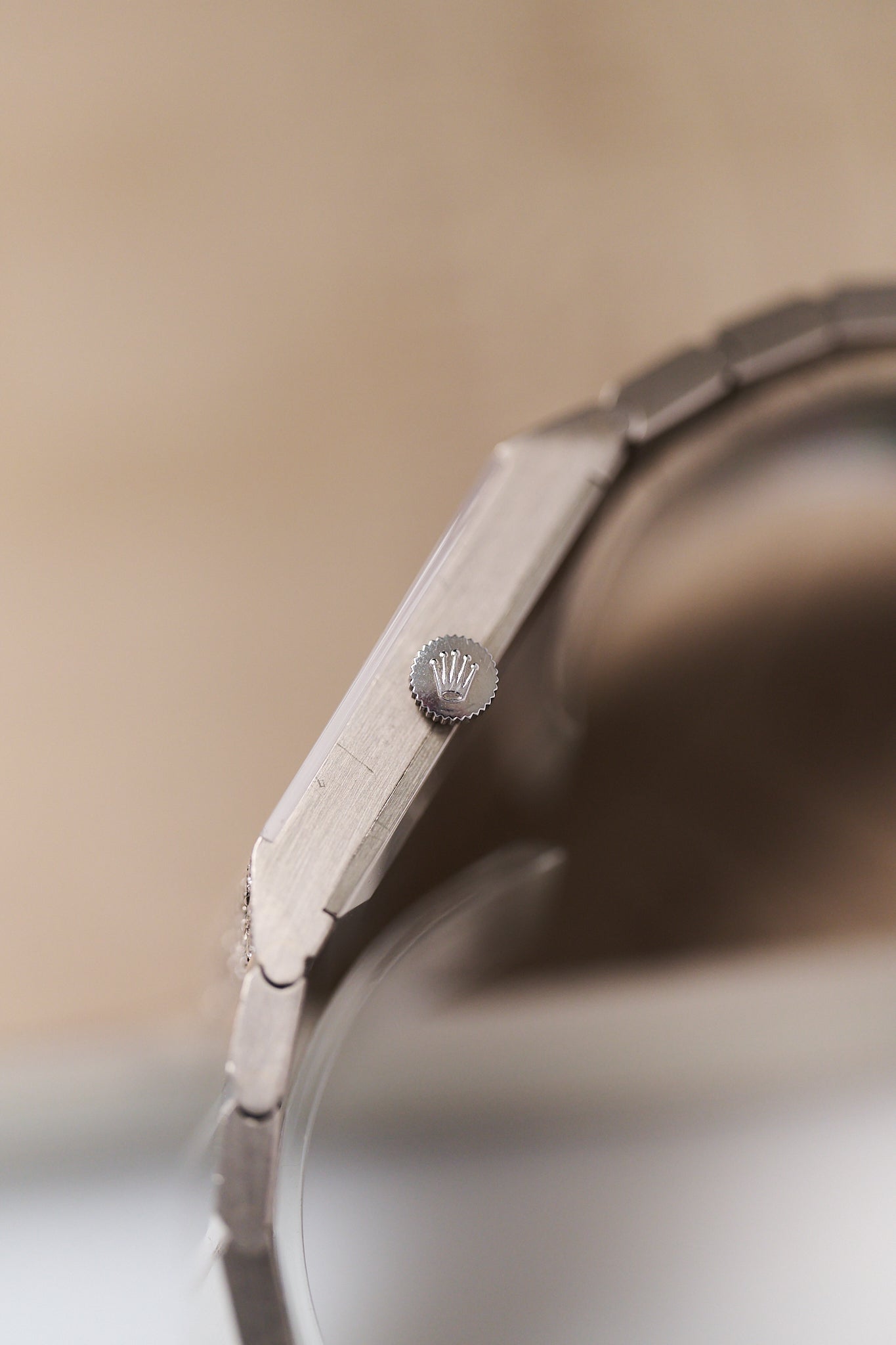 ROLEX KING MIDAS 4611 18K WHITE GOLD 'LAPIS LAZULI'