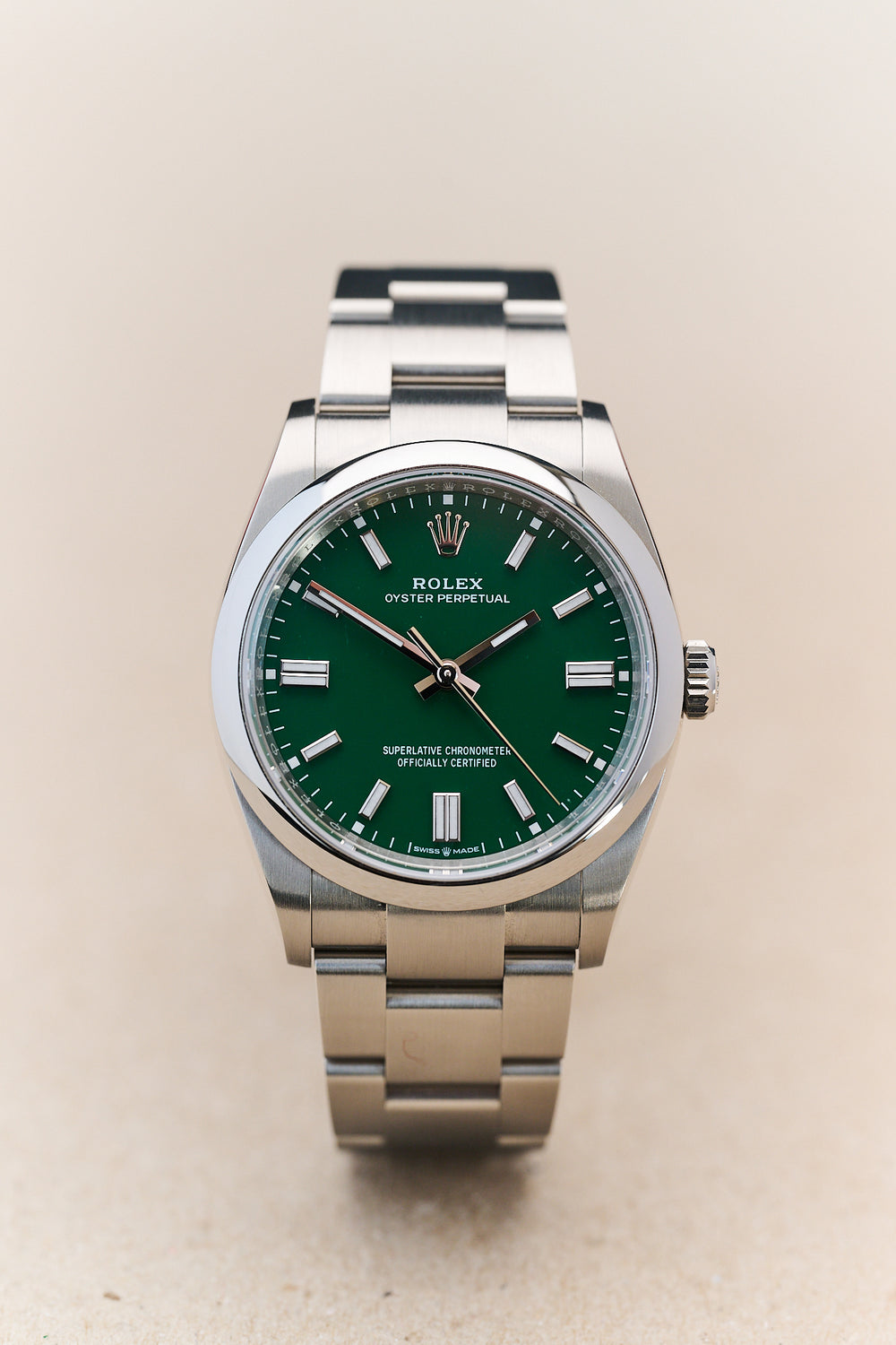 ROLEX OYSTER PERPETUAL 36 126000 'GREEN DIAL' 2025 FULL SET