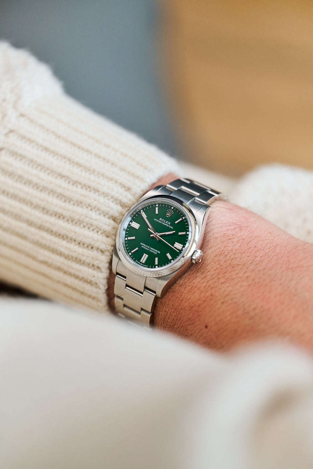 ROLEX OYSTER PERPETUAL 36 126000 'GREEN DIAL' 2025 FULL SET