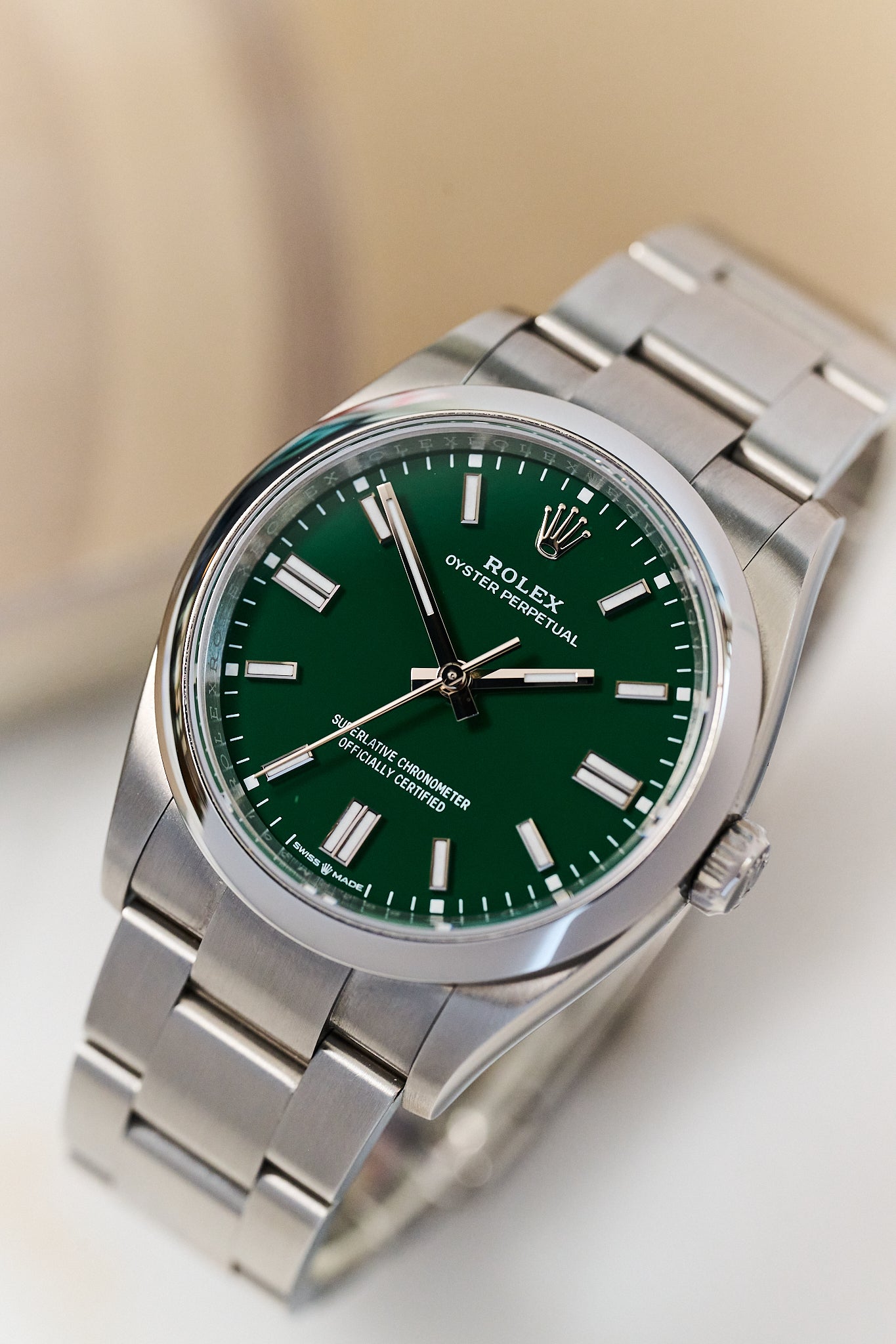 ROLEX OYSTER PERPETUAL 36 126000 'GREEN DIAL' 2025 FULL SET