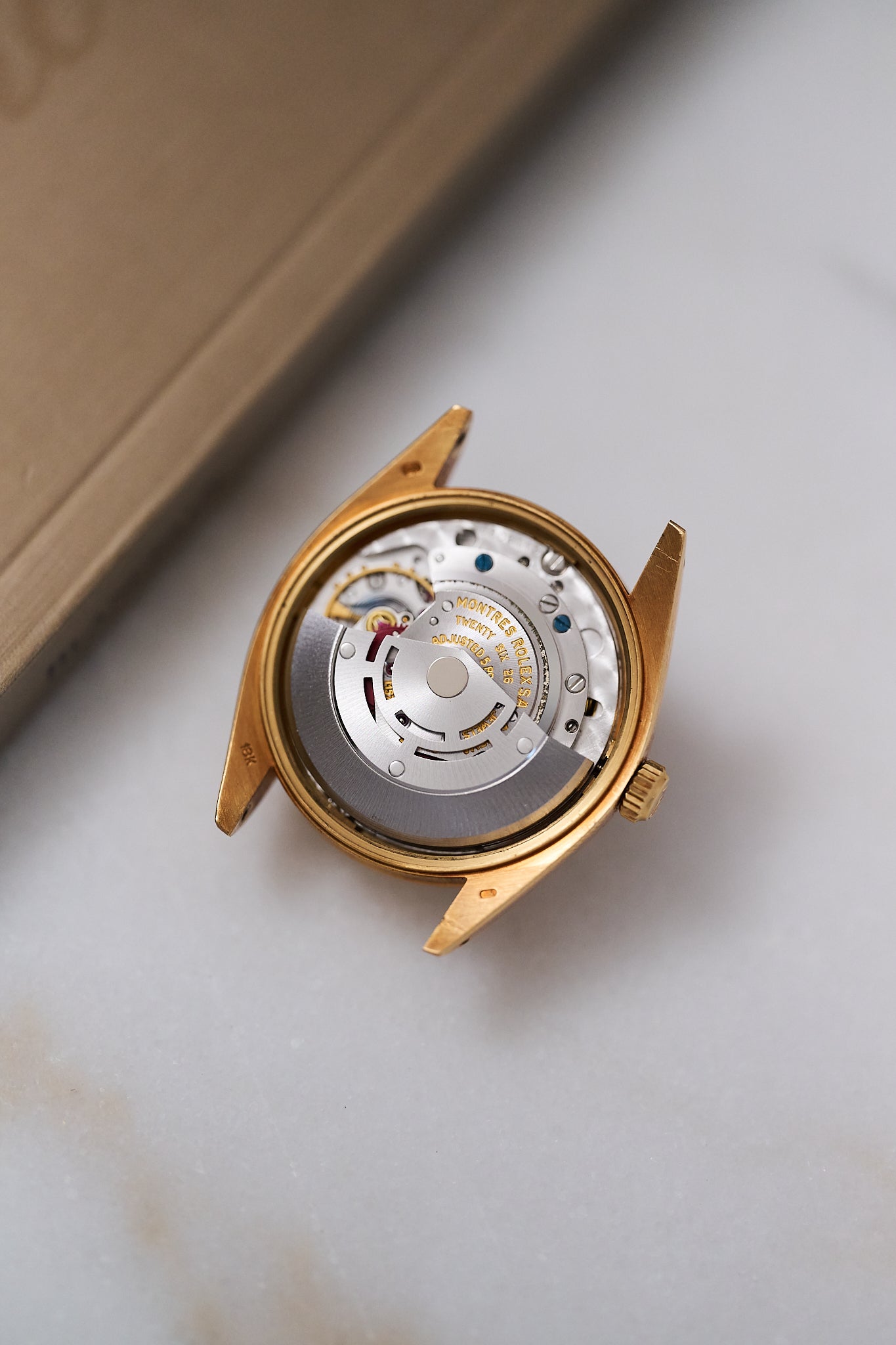 ROLEX OYSTER PERPETUAL DATE 1500/8 18K ROSE GOLD FULL SET
