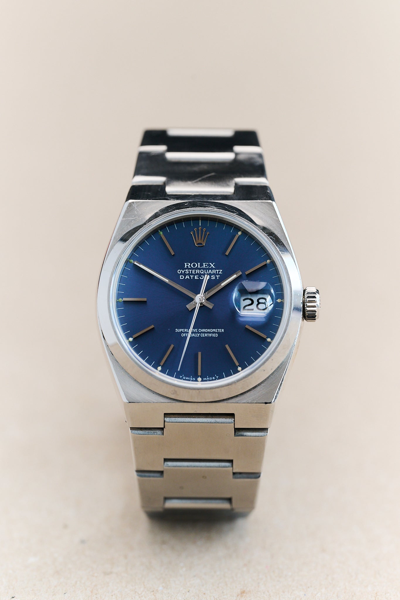 ROLEX OYSTERQUARTZ DATEJUST 17000 ‘BLUE DIAL'