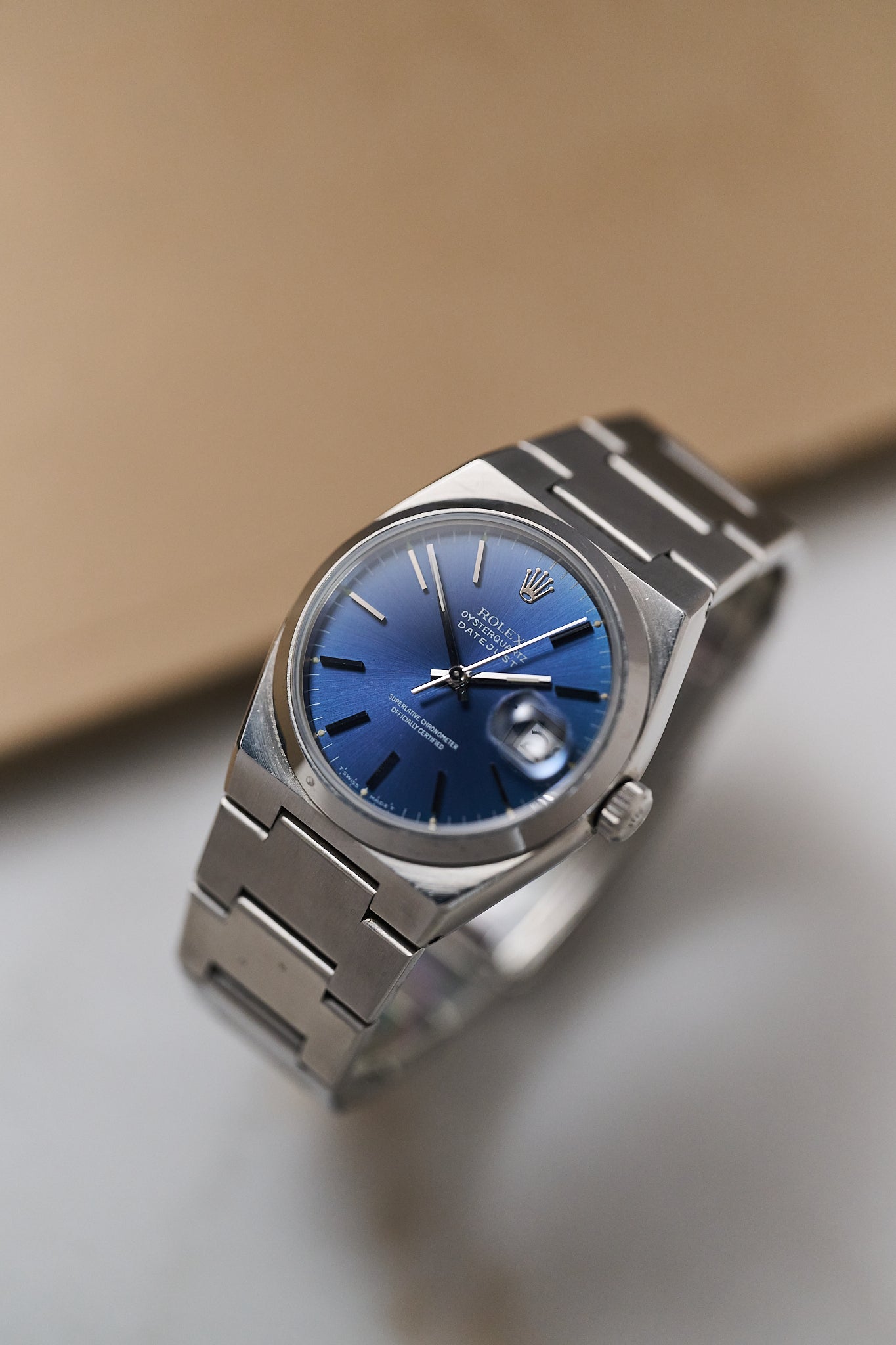 ROLEX OYSTERQUARTZ DATEJUST 17000 ‘BLUE DIAL'