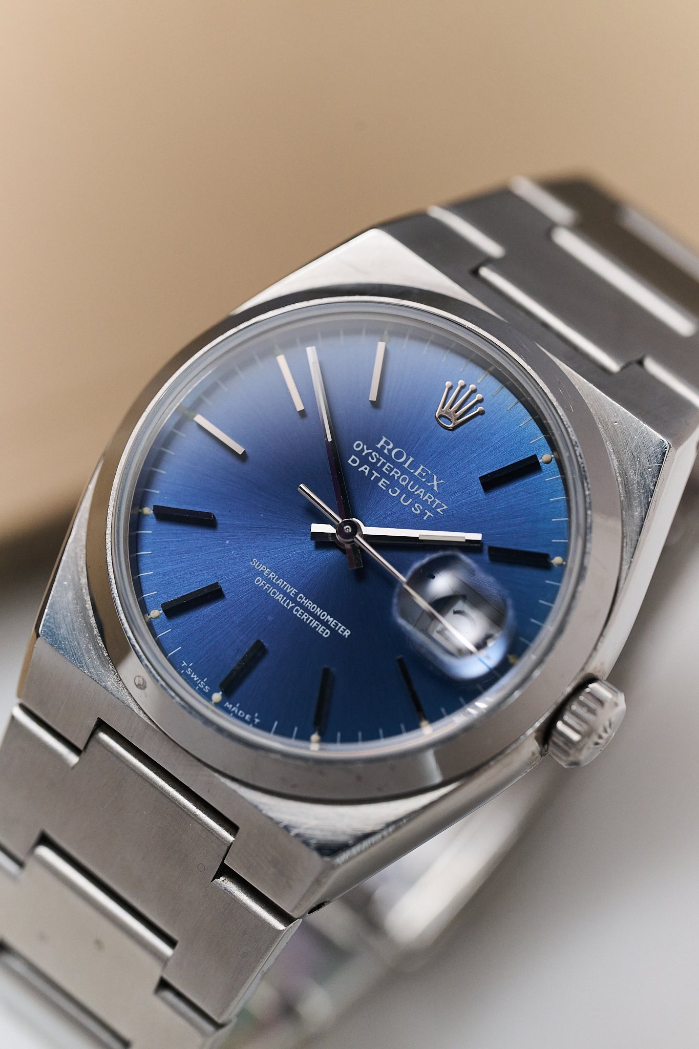 ROLEX OYSTERQUARTZ DATEJUST 17000 ‘BLUE DIAL'