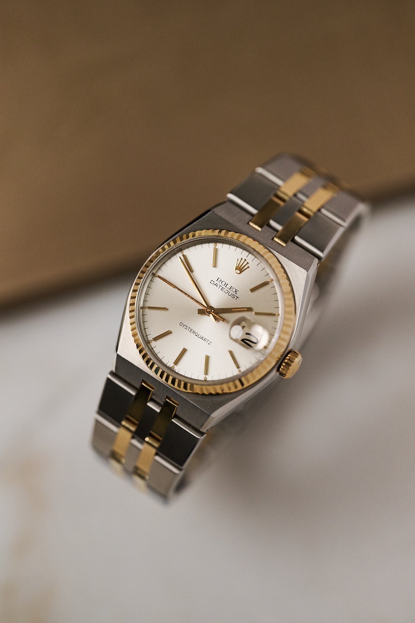 ROLEX OYSTERQUARTZ DATEJUST 17013 'SILVER DIAL''