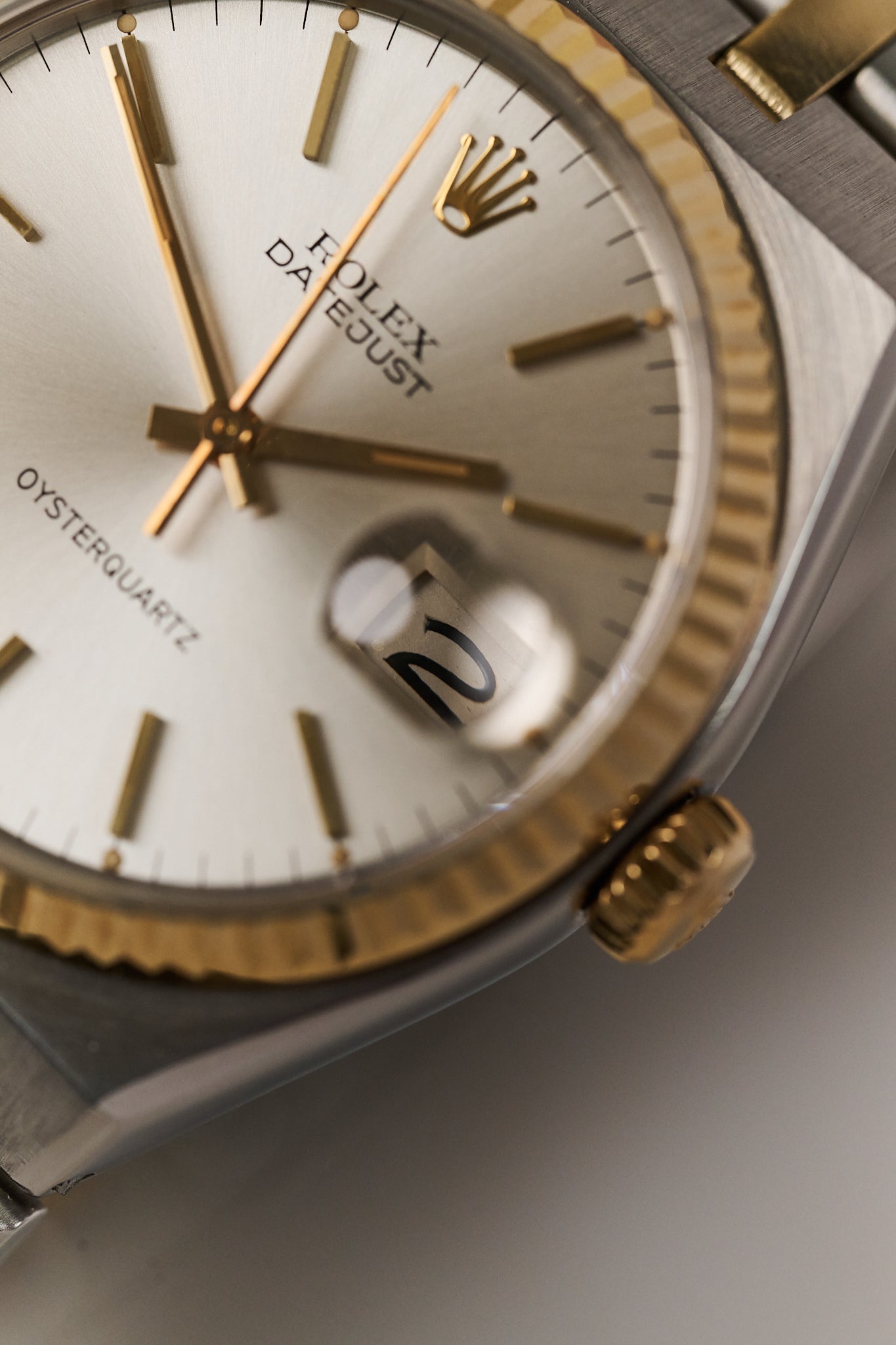 ROLEX OYSTERQUARTZ DATEJUST 17013 'SILVER DIAL''