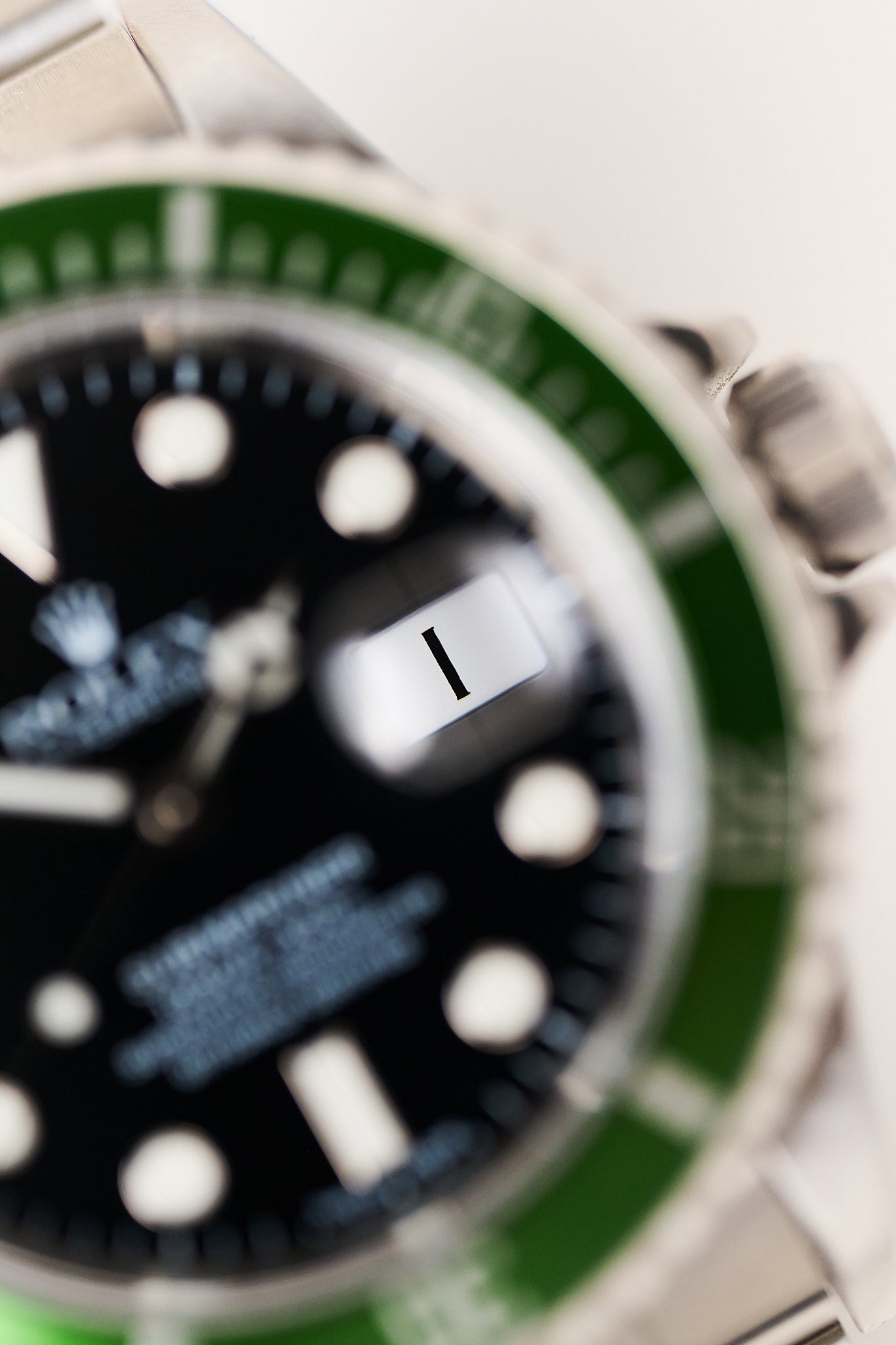 ROLEX SUBMARINER DATE 16610LV 'KERMIT' FLAT FOUR