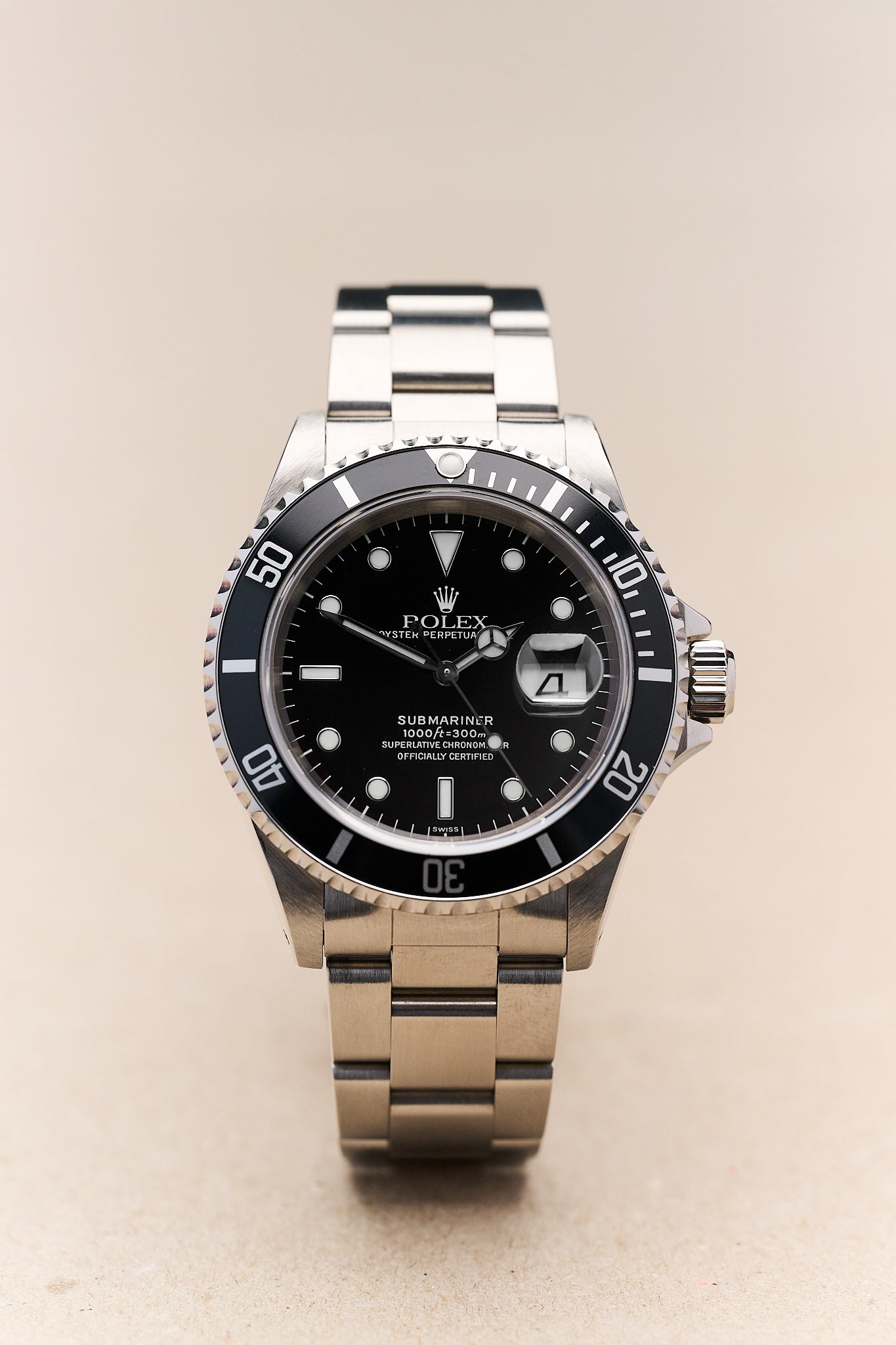 ROLEX SUBMARINER DATE 16610 'SWISS ONLY' NOS