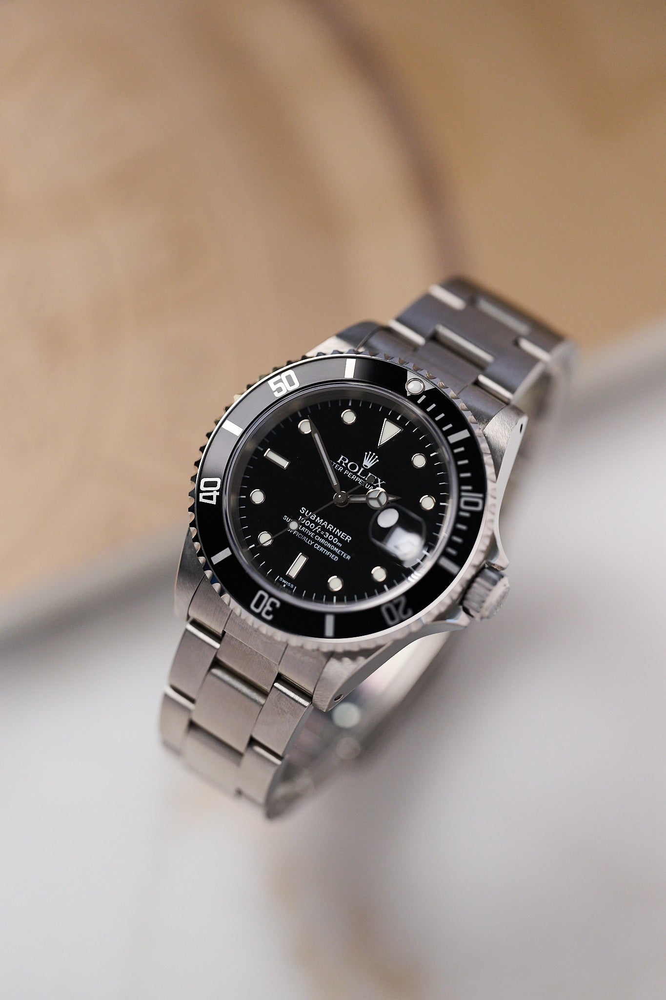 ROLEX SUBMARINER DATE 16610 'SWISS ONLY' NOS