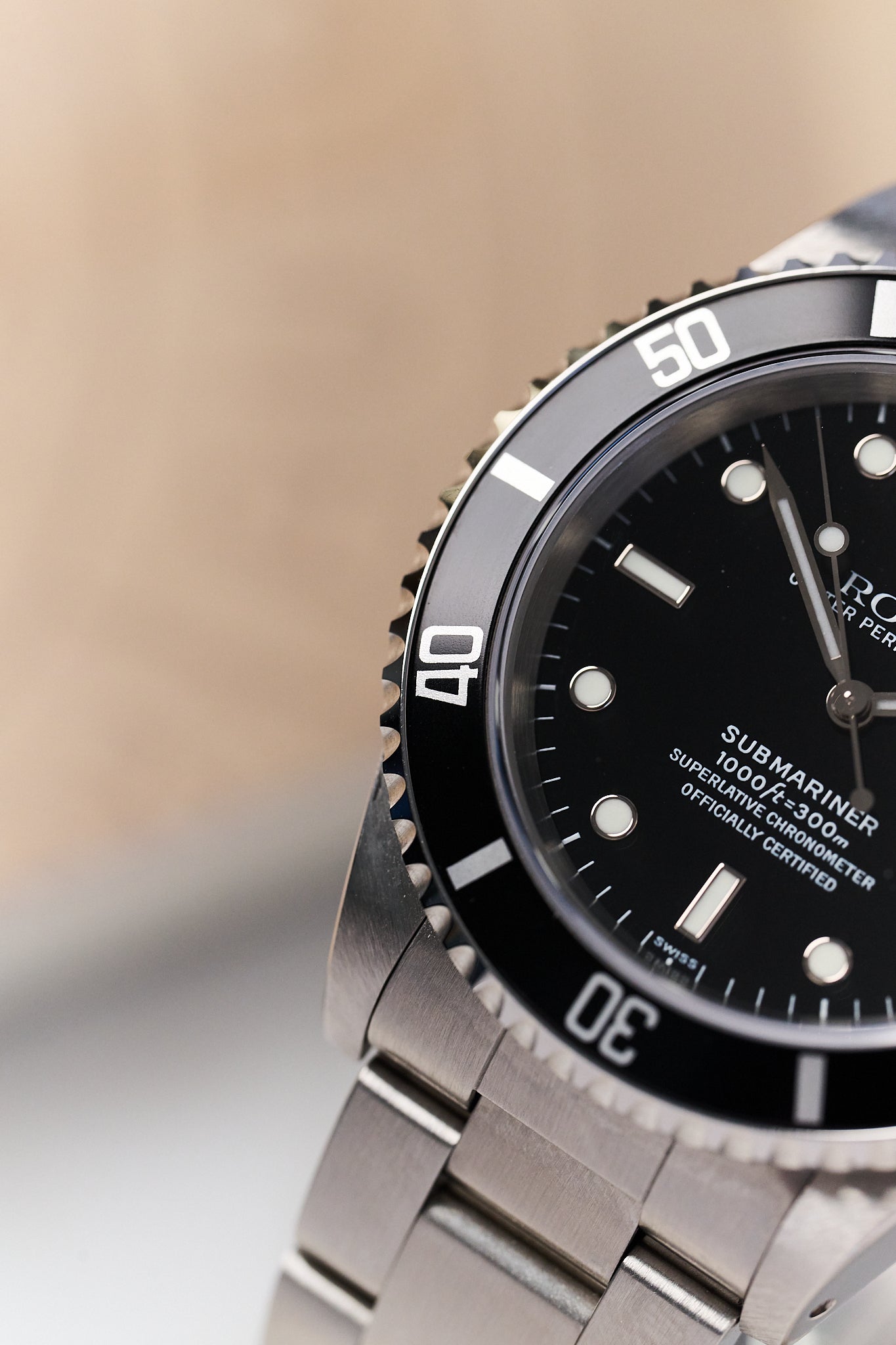 ROLEX SUBMARINER DATE 16610 'SWISS ONLY' NOS