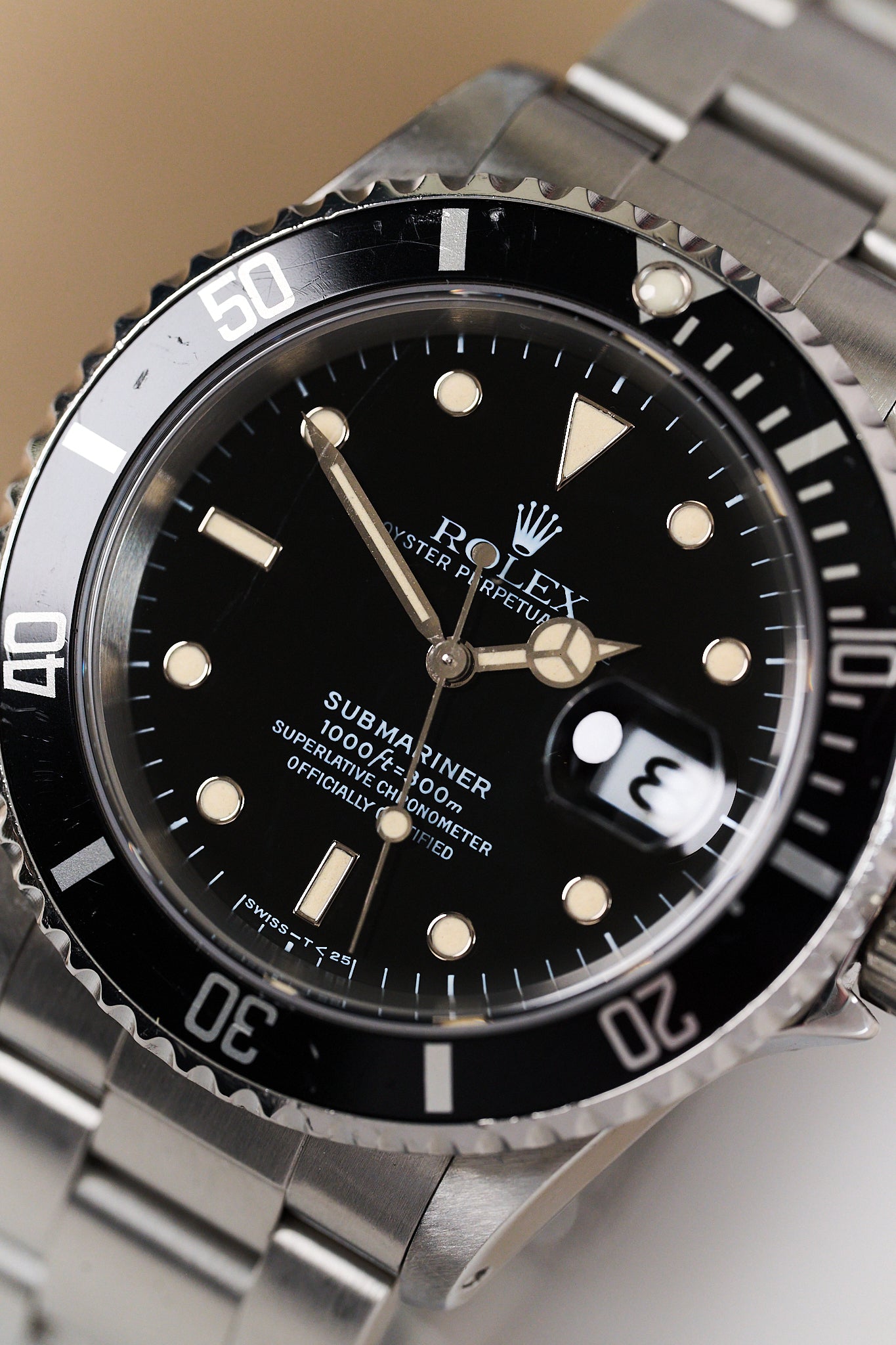 ROLEX SUBMARINER DATE 16610 'TRITIUM DIAL'