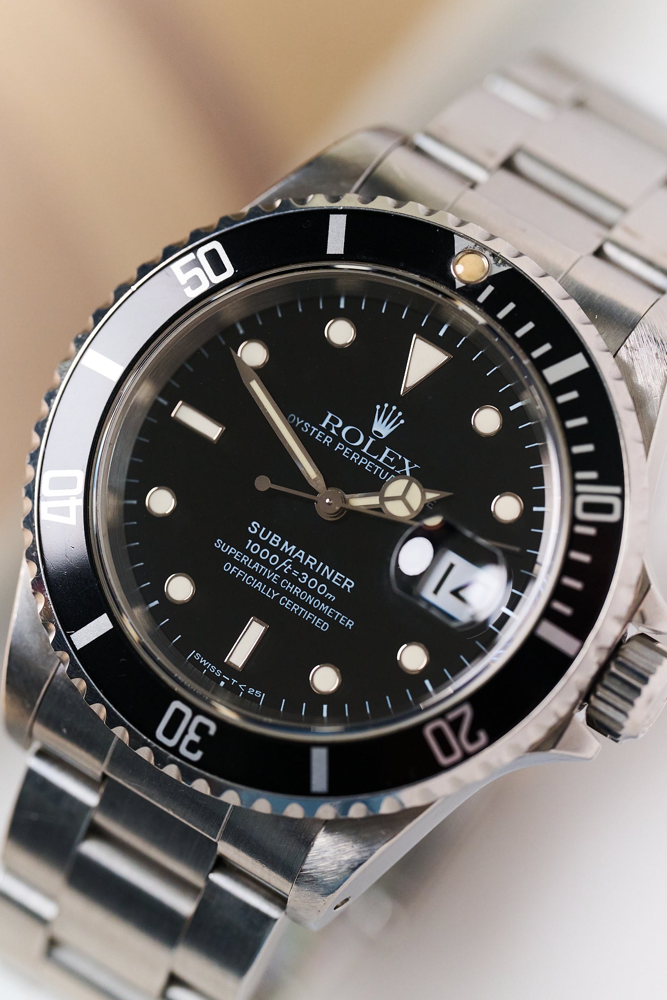 ROLEX SUBMARINER DATE 16610 'TRITIUM'