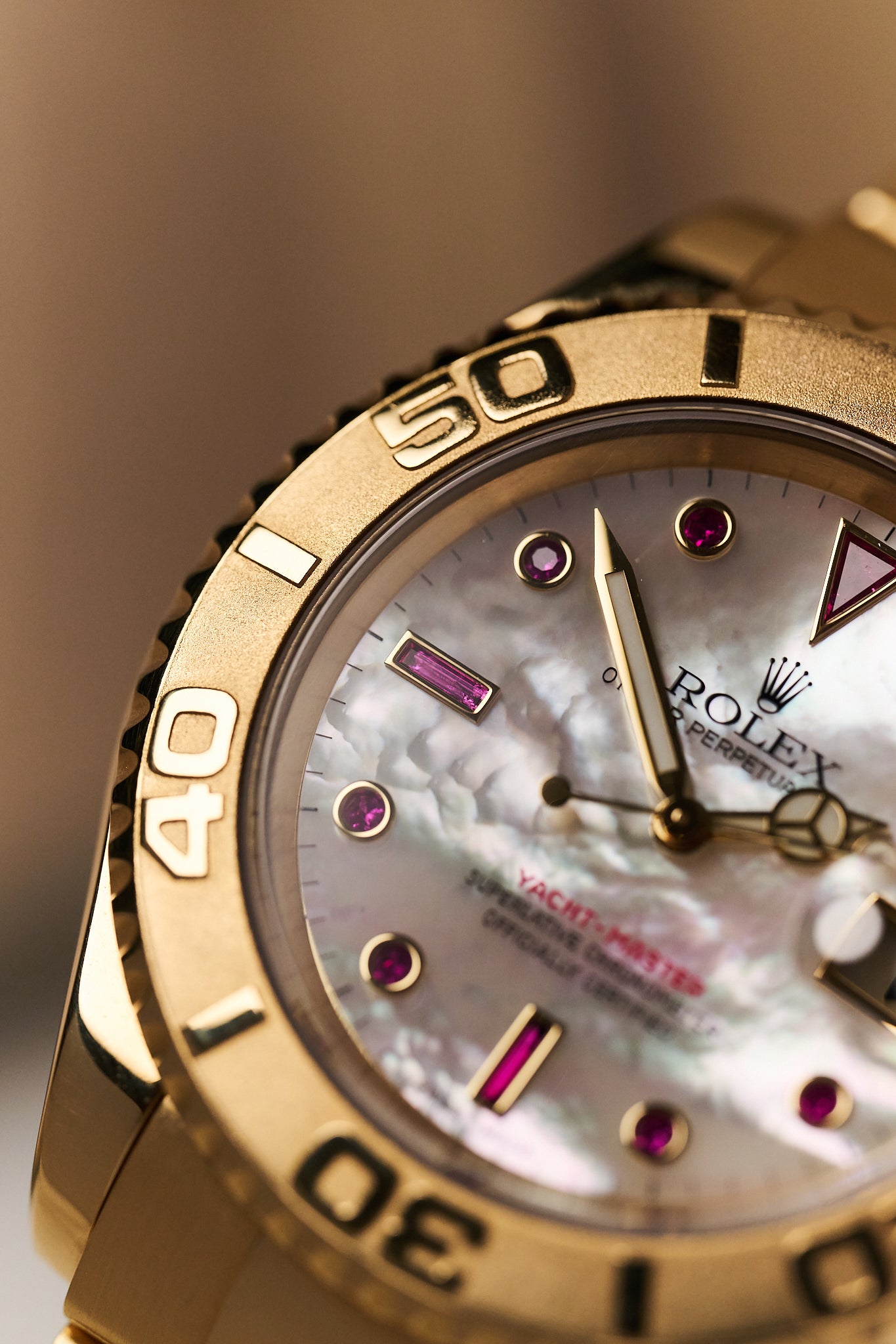 ROLEX YACHTMASTER 40 16628 'MOP RUBY DIAL'