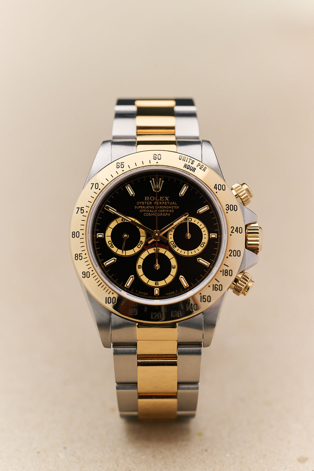ROLEX ZENITH DAYTONA 16523 'BLACK DIAL' FULL SET