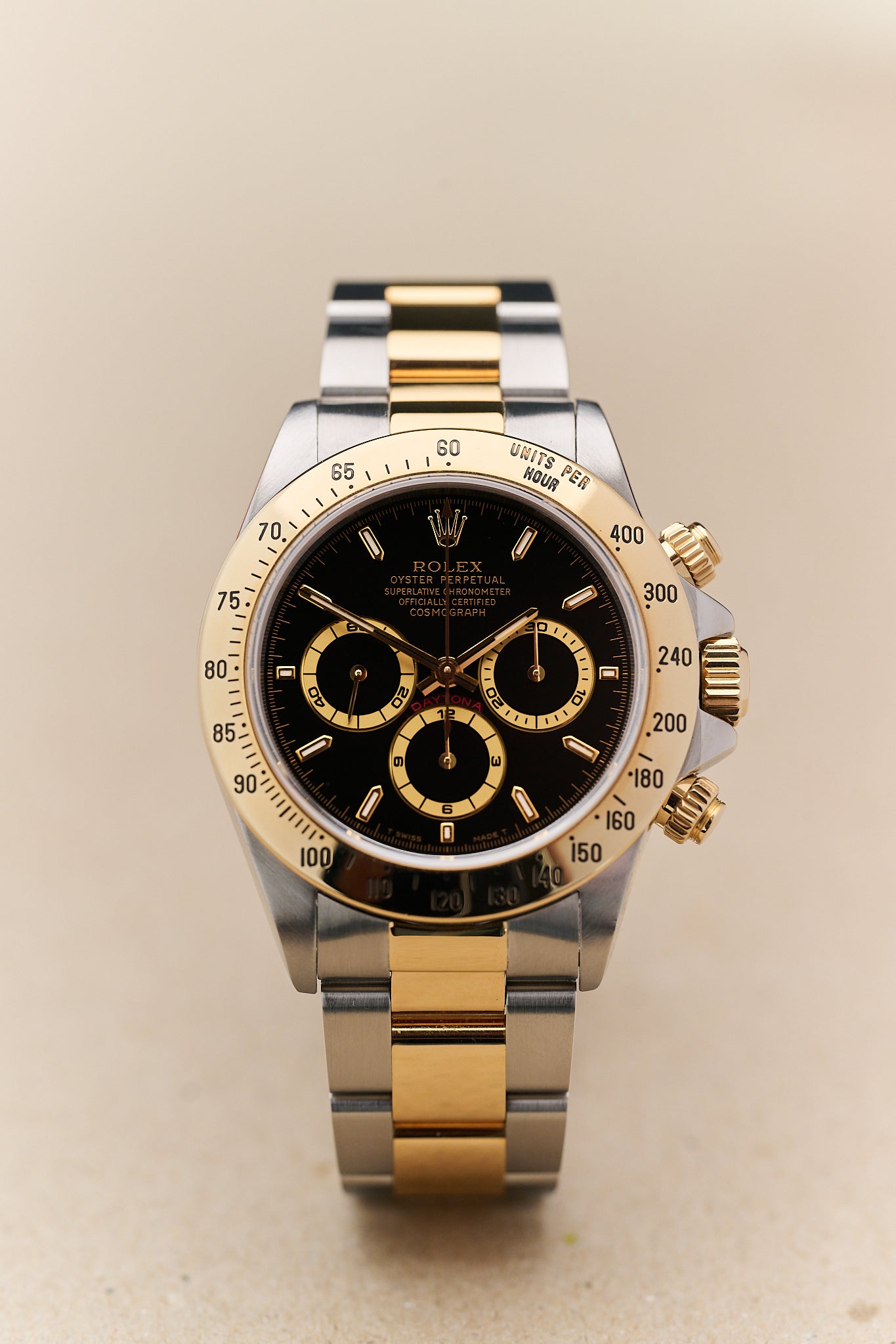 ROLEX ZENITH DAYTONA 16523 'BLACK DIAL' FULL SET