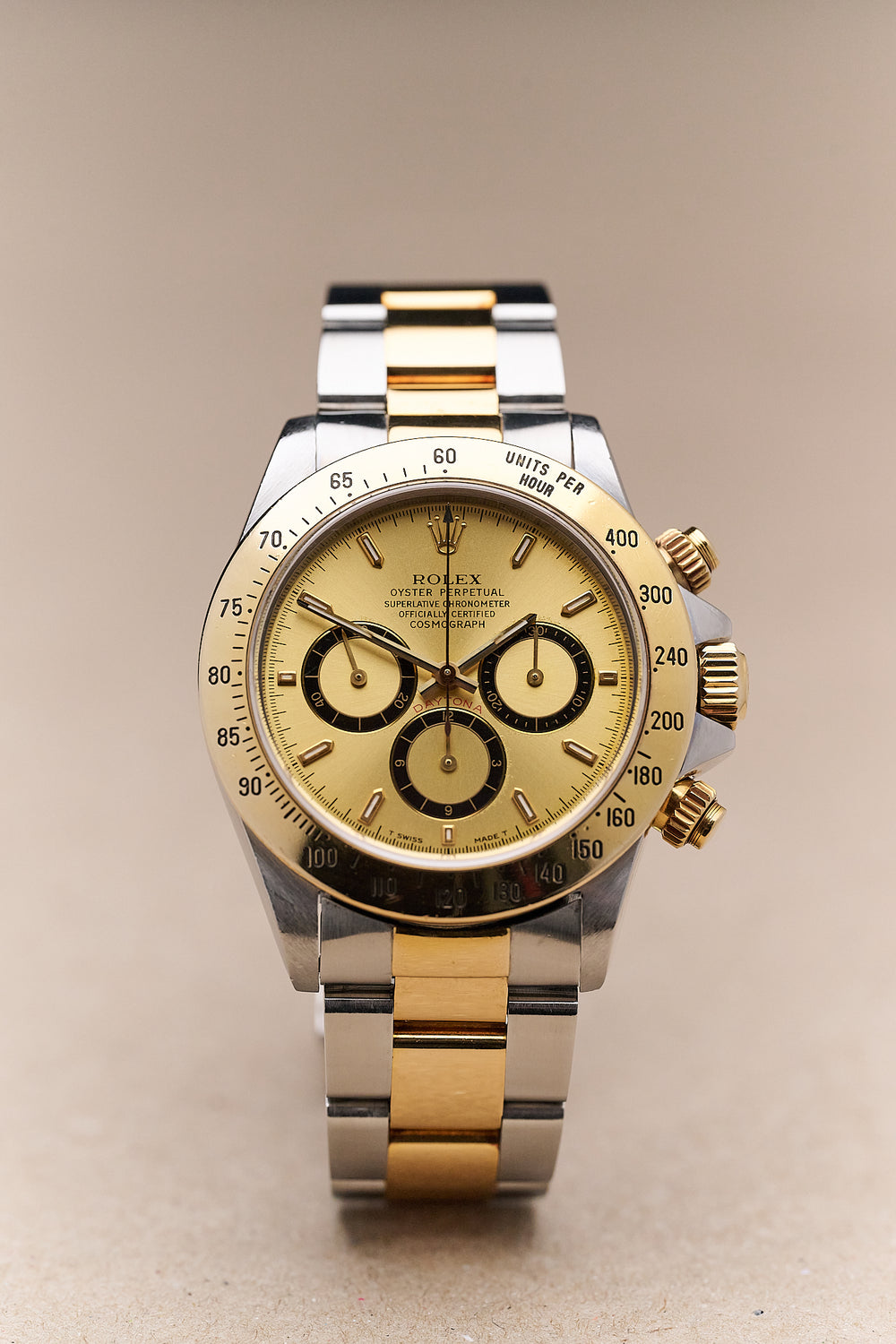 ROLEX ZENITH DAYTONA 16523 'CHAMPAGNE DIAL' FULL SET
