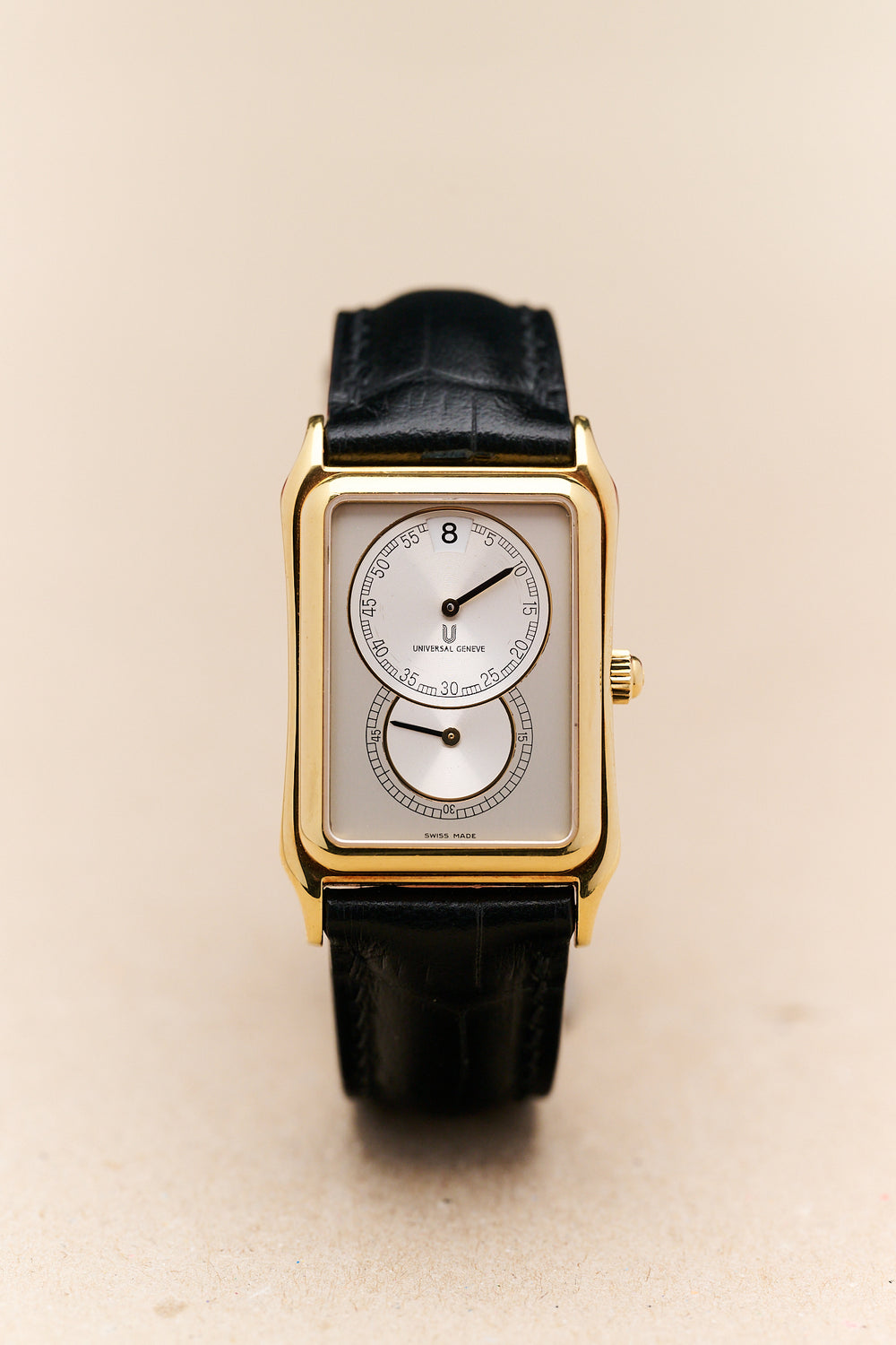 UNIVERSAL GENEVE JUMP HOUR 18K YELLOW GOLD 125.125